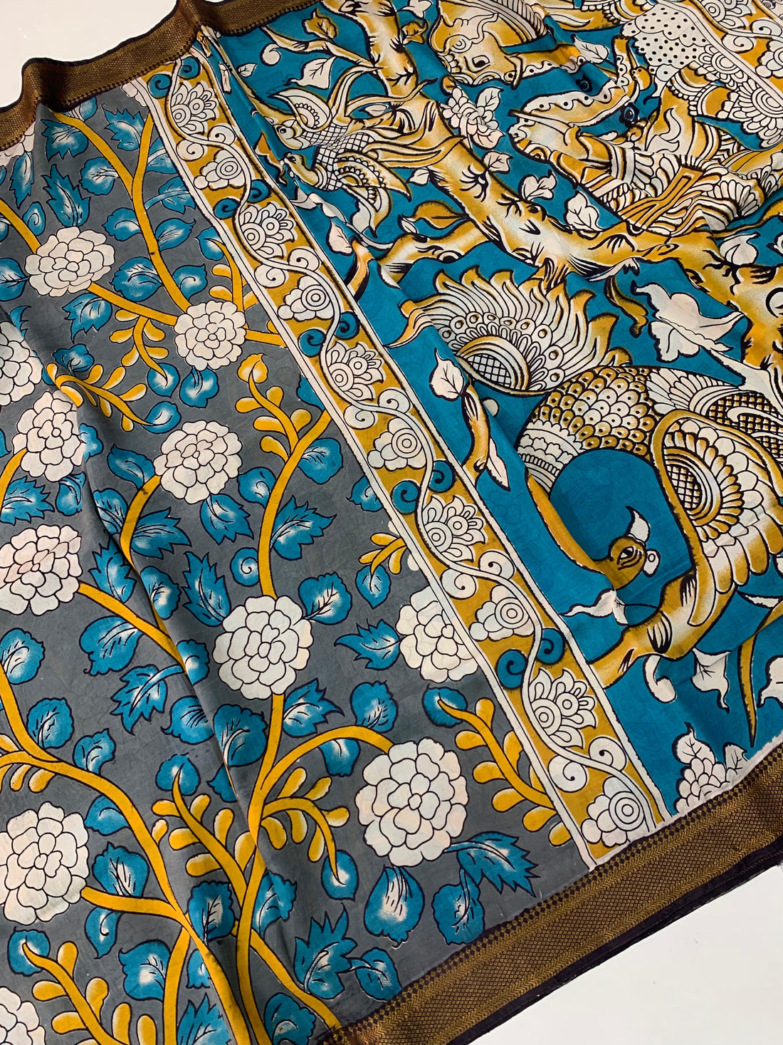 Kalamkari Silk Saree