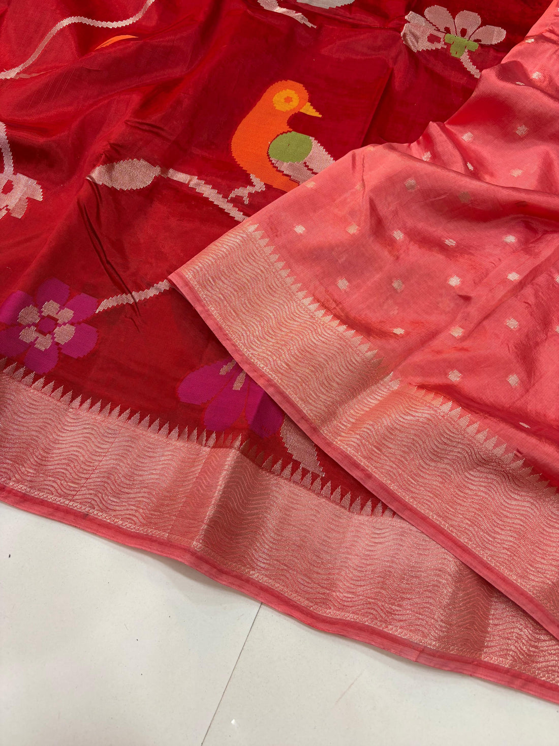 Paper Silk Jamdani Sarees