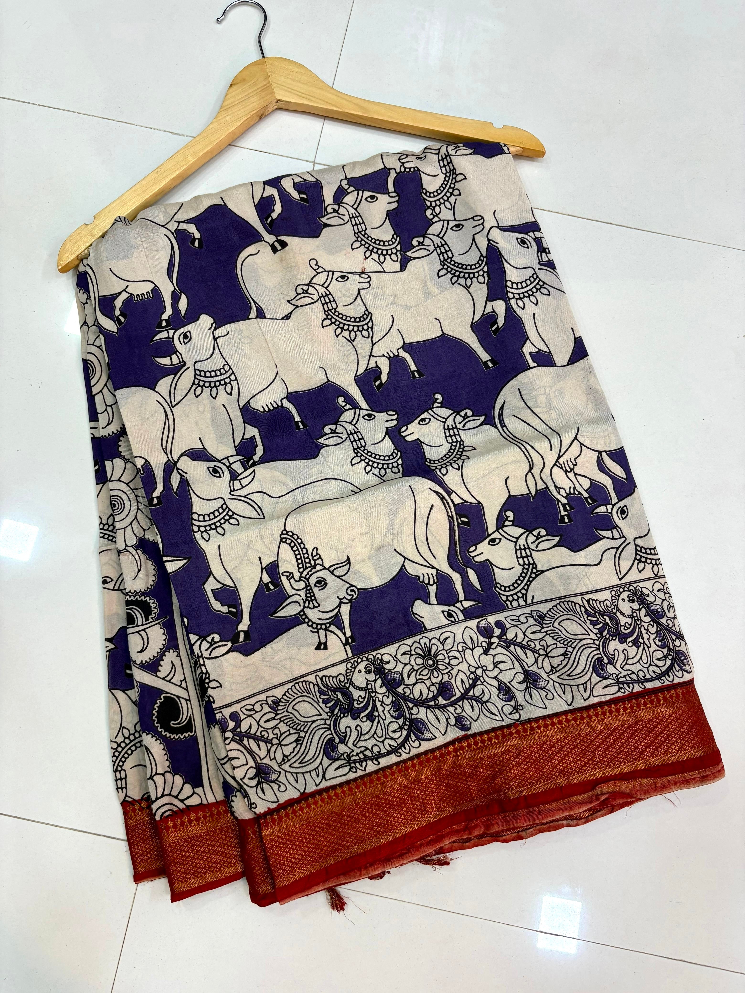 Kalamkari Pichwai Silk