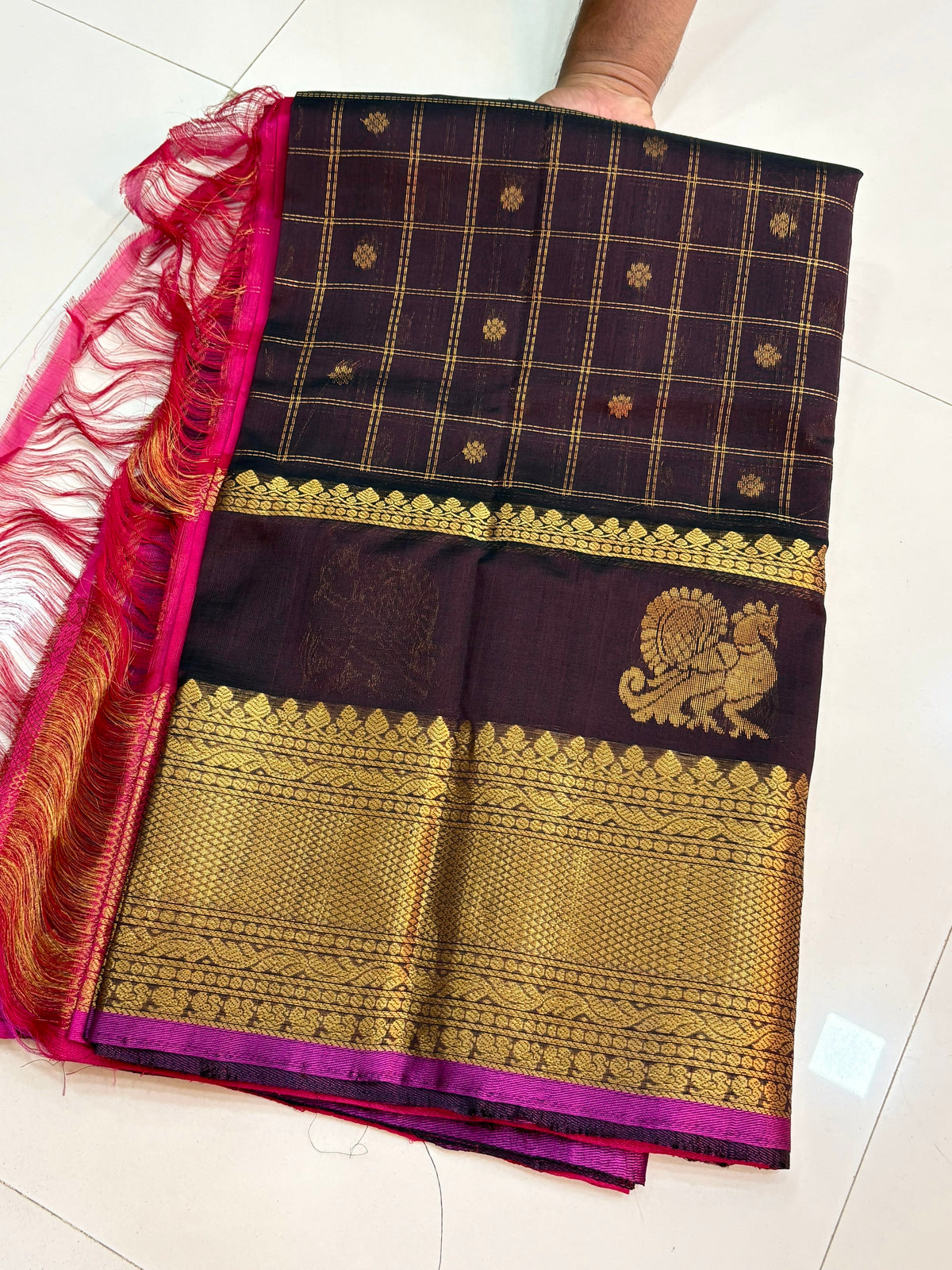 Vintage Handloom Mangalagiri Pattu