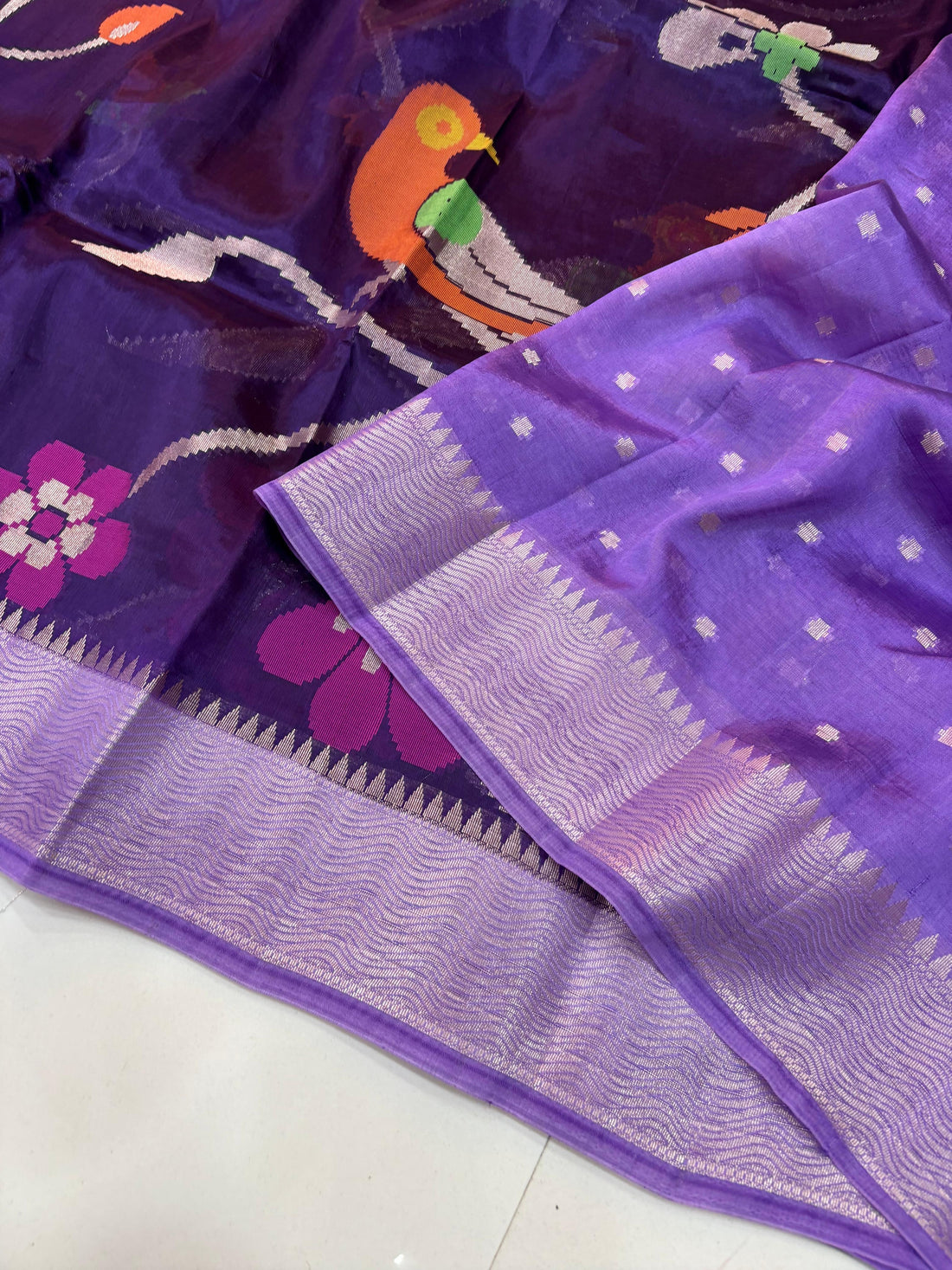 Paper Silk Jamdani Sarees