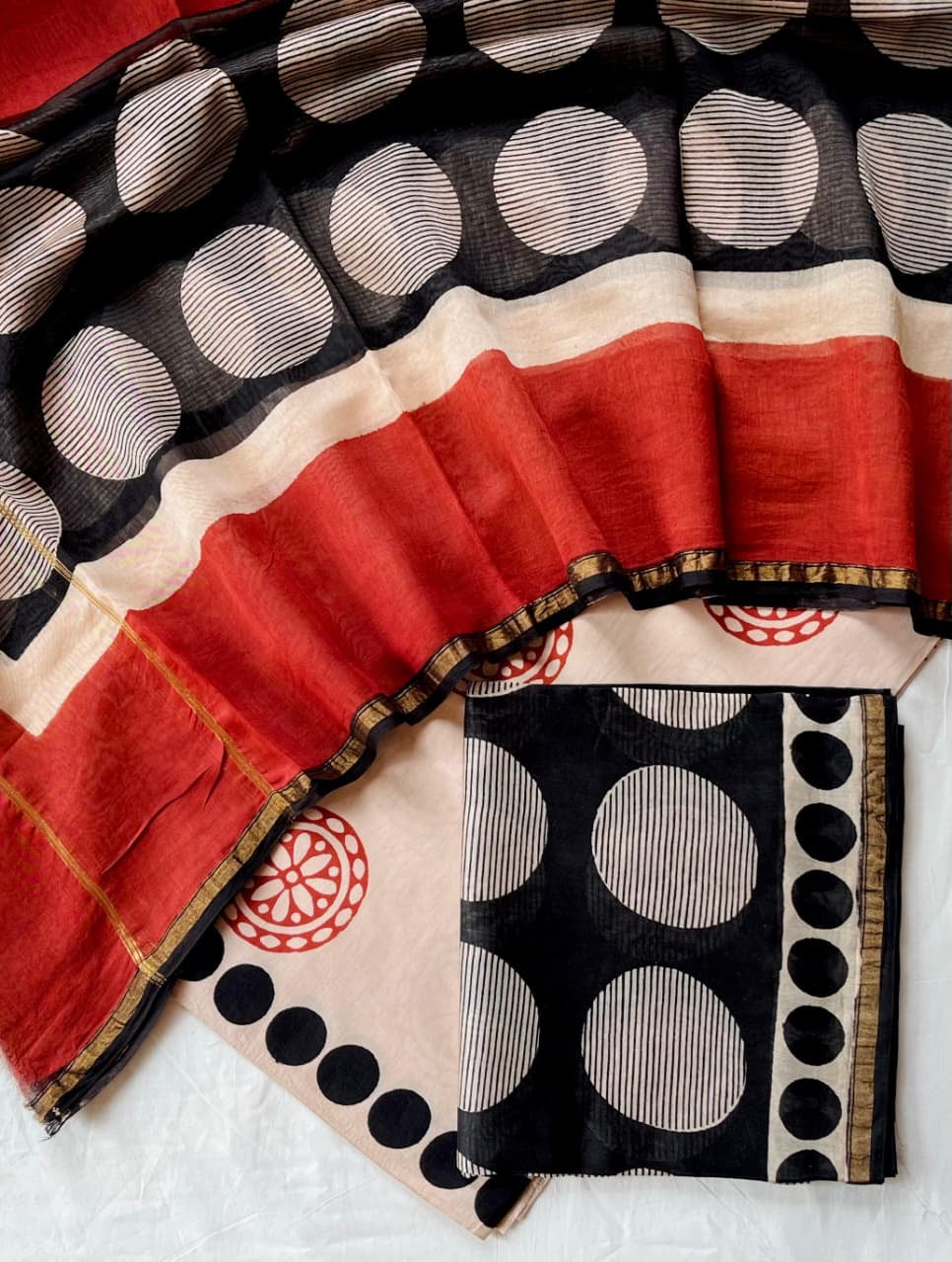 Pure Bagru Chanderi Silk Suits