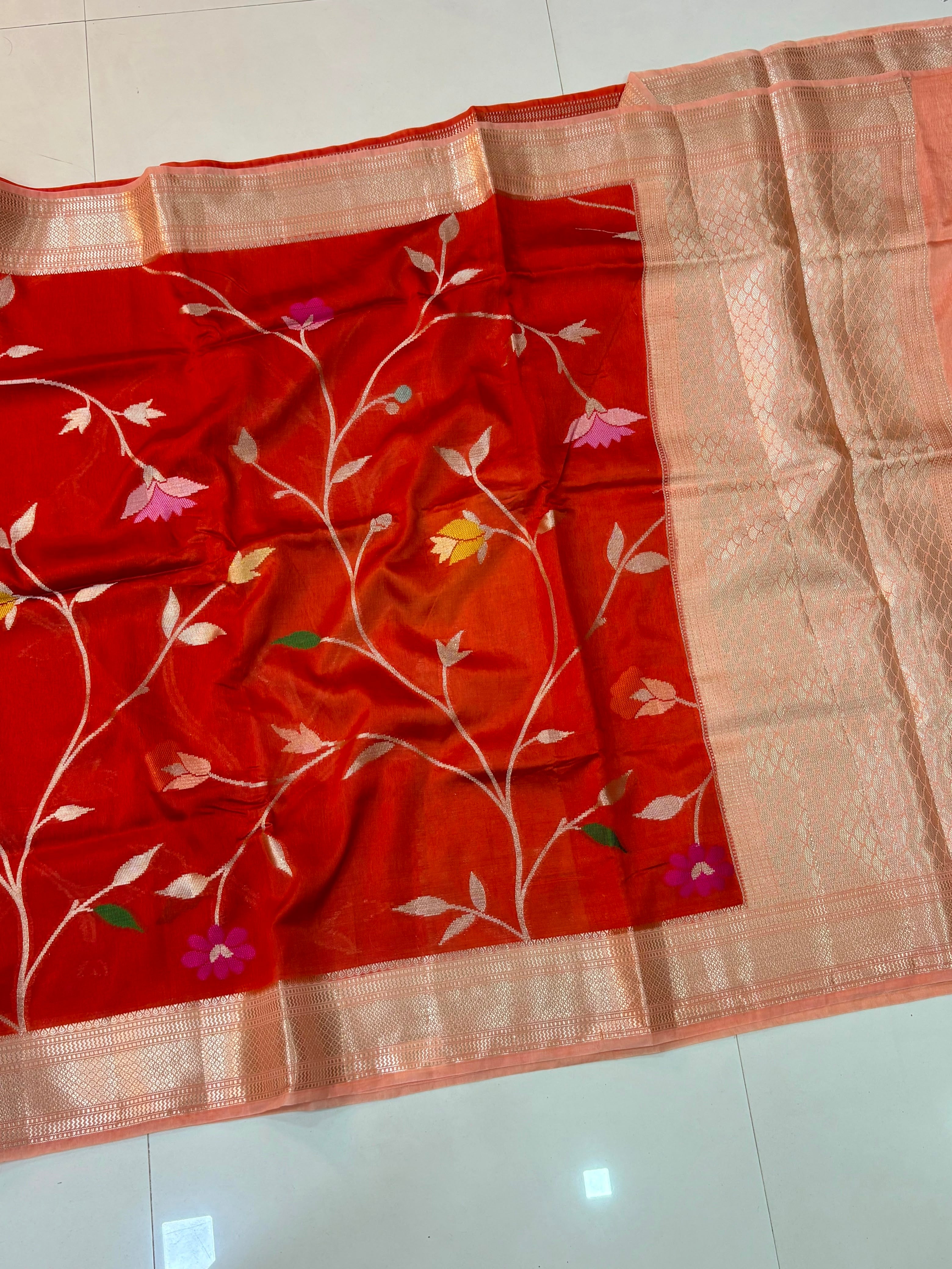 Paper Silk Jamdani Sarees