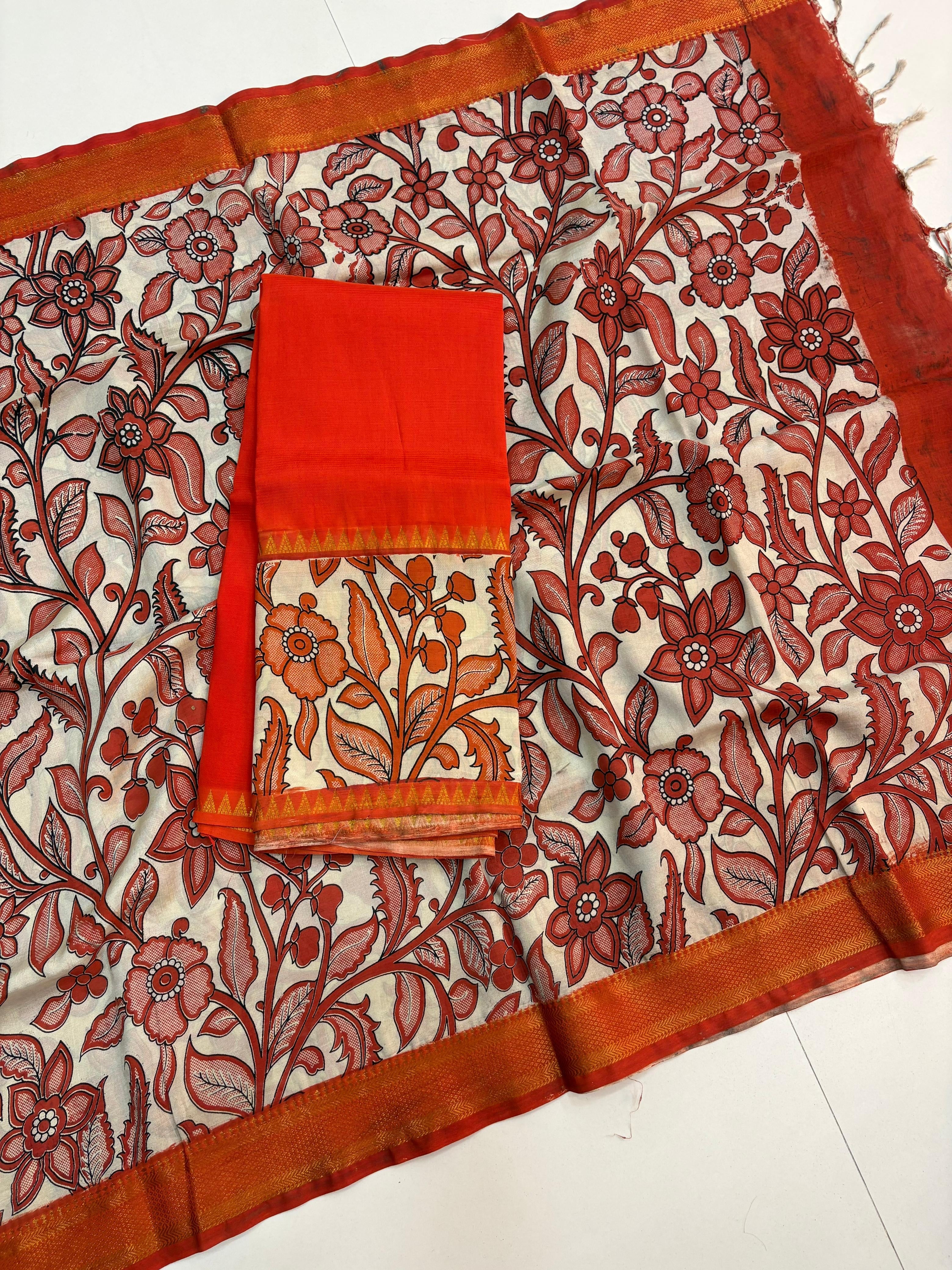 Mangalagiri Kalamkari Dress Material