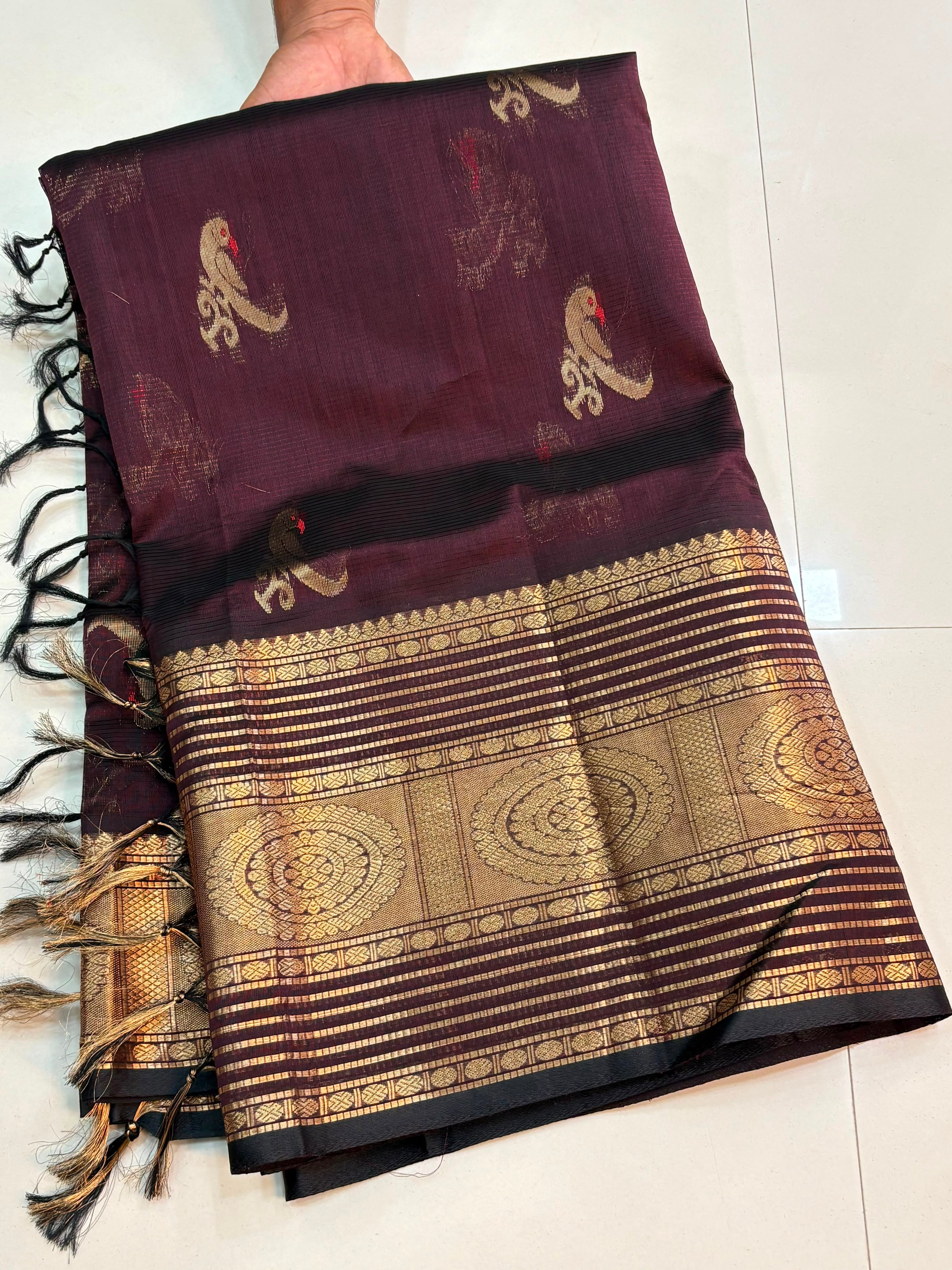 Vintage Handloom Mangalagiri Pattu Saree