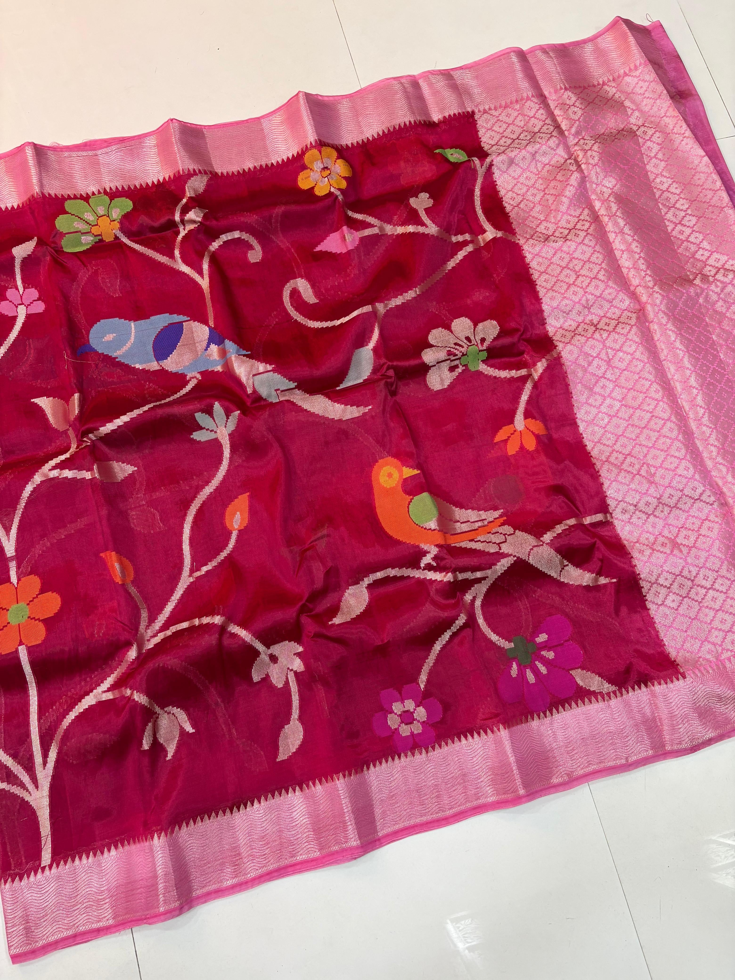 Paper Silk Jamdani Sarees
