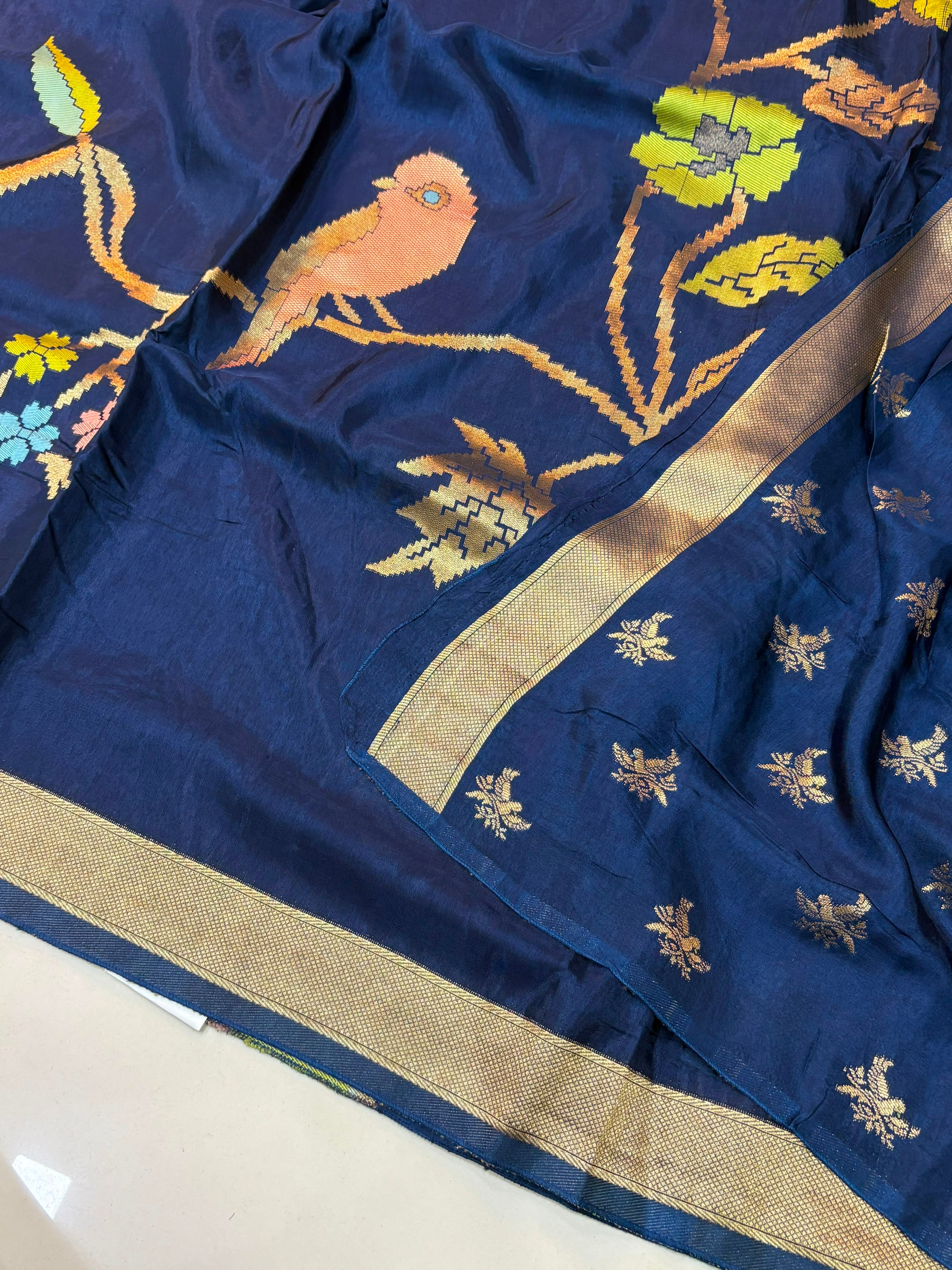 Russian Silk Jamdani Sarees