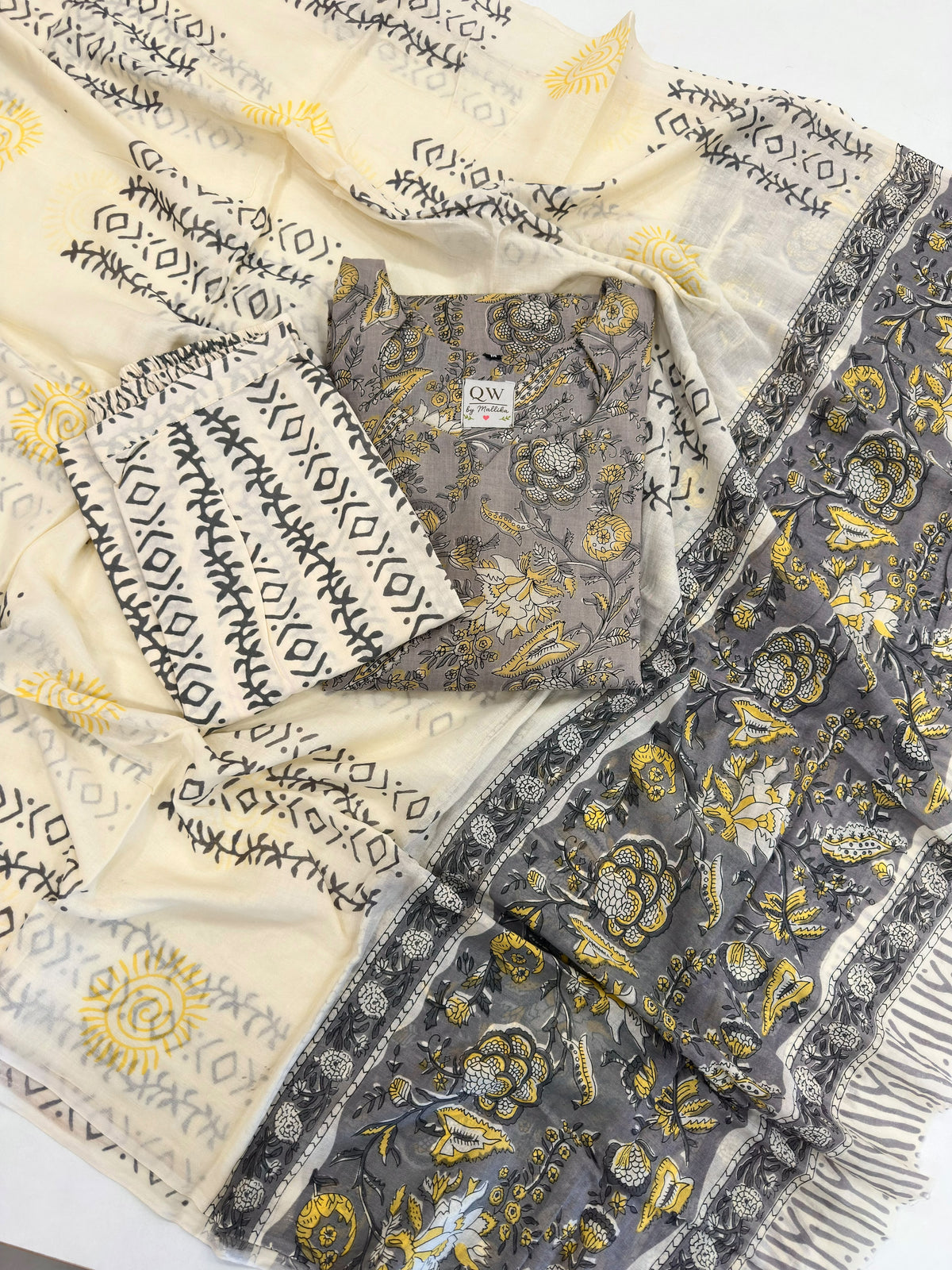 Bagru Pure cotton Kurti Sets