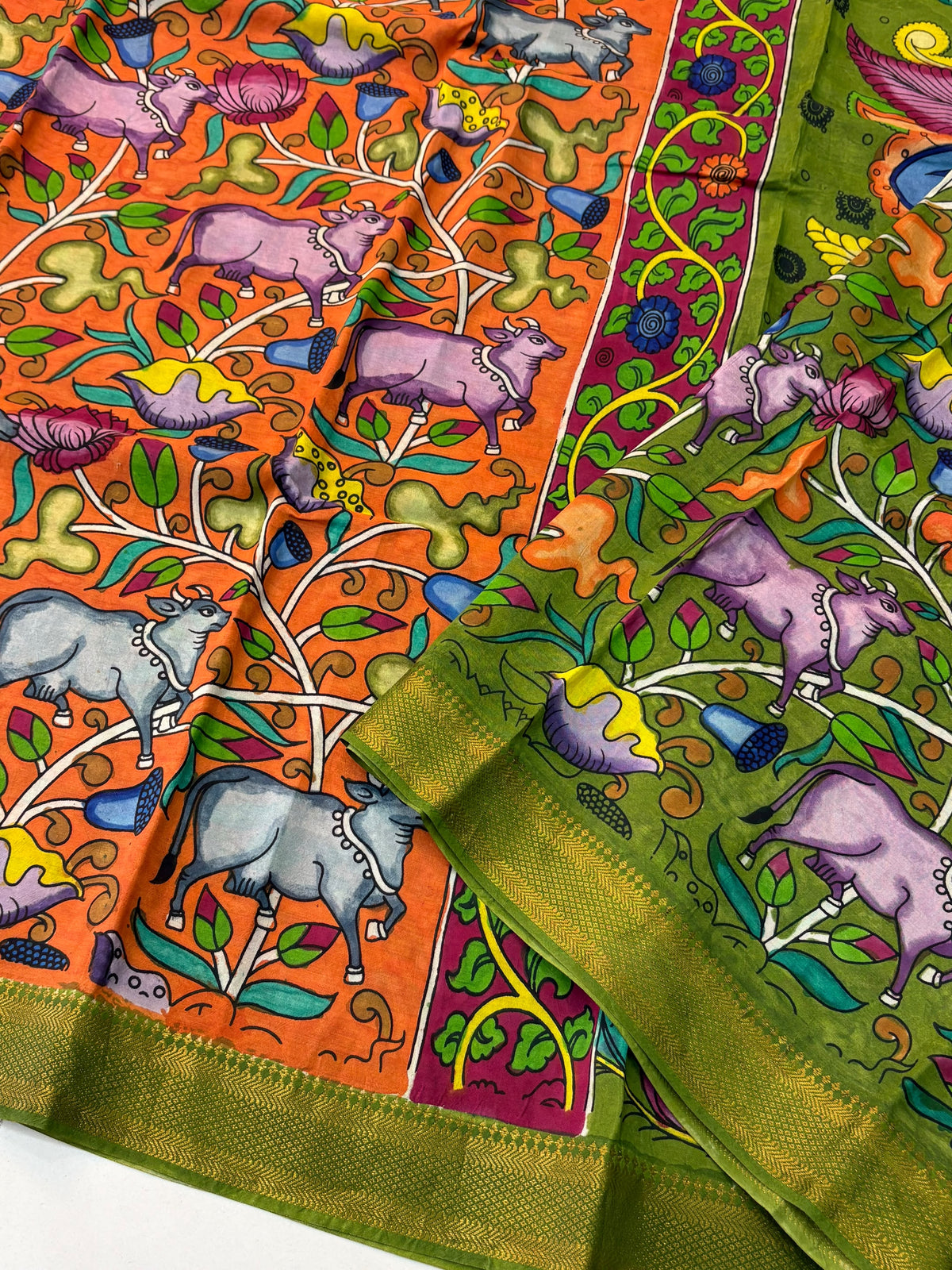 Hand Painted PenKalamkari Sarees