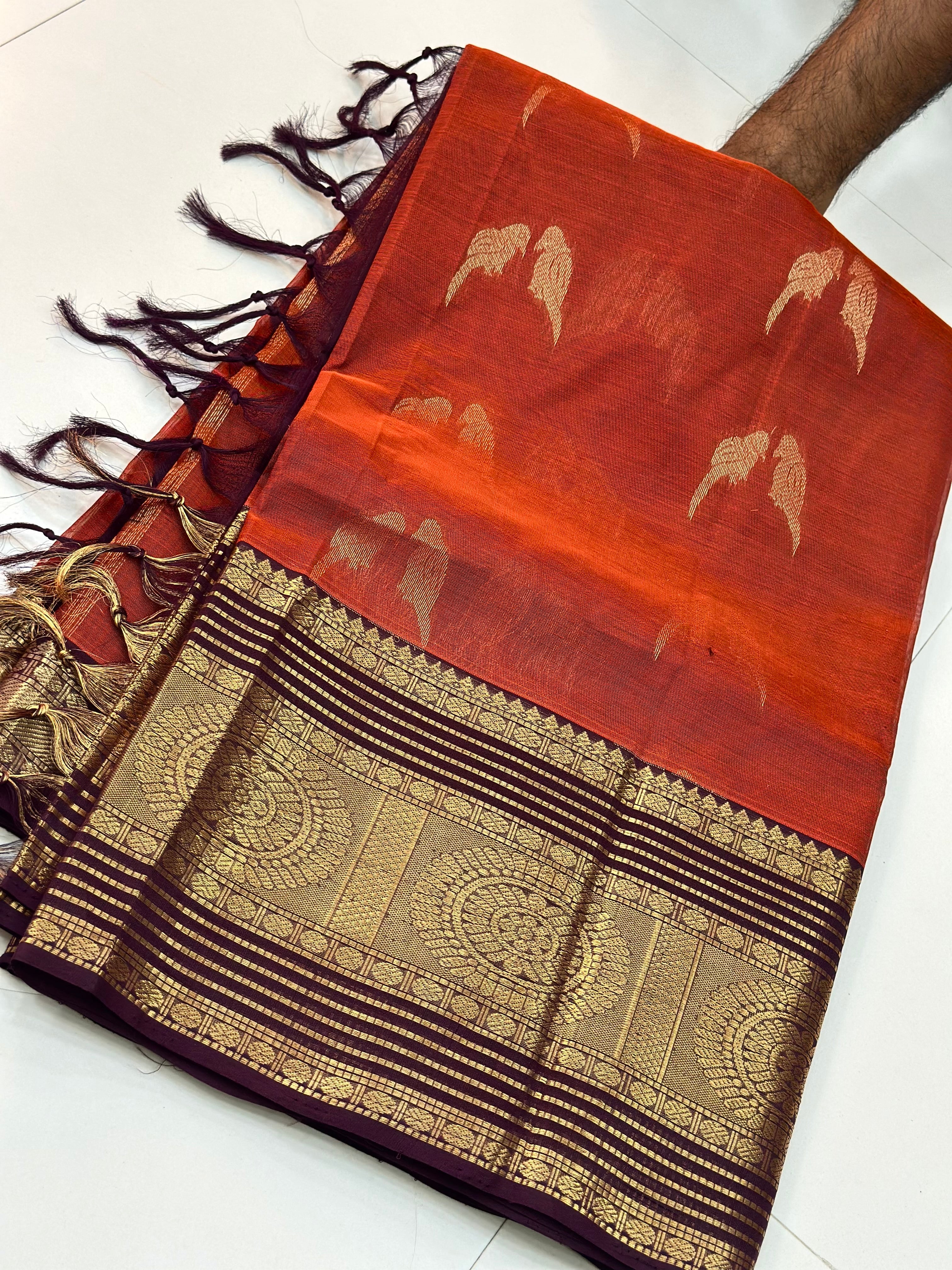 Pure Handloom Vintage Mangalagiri Pattu