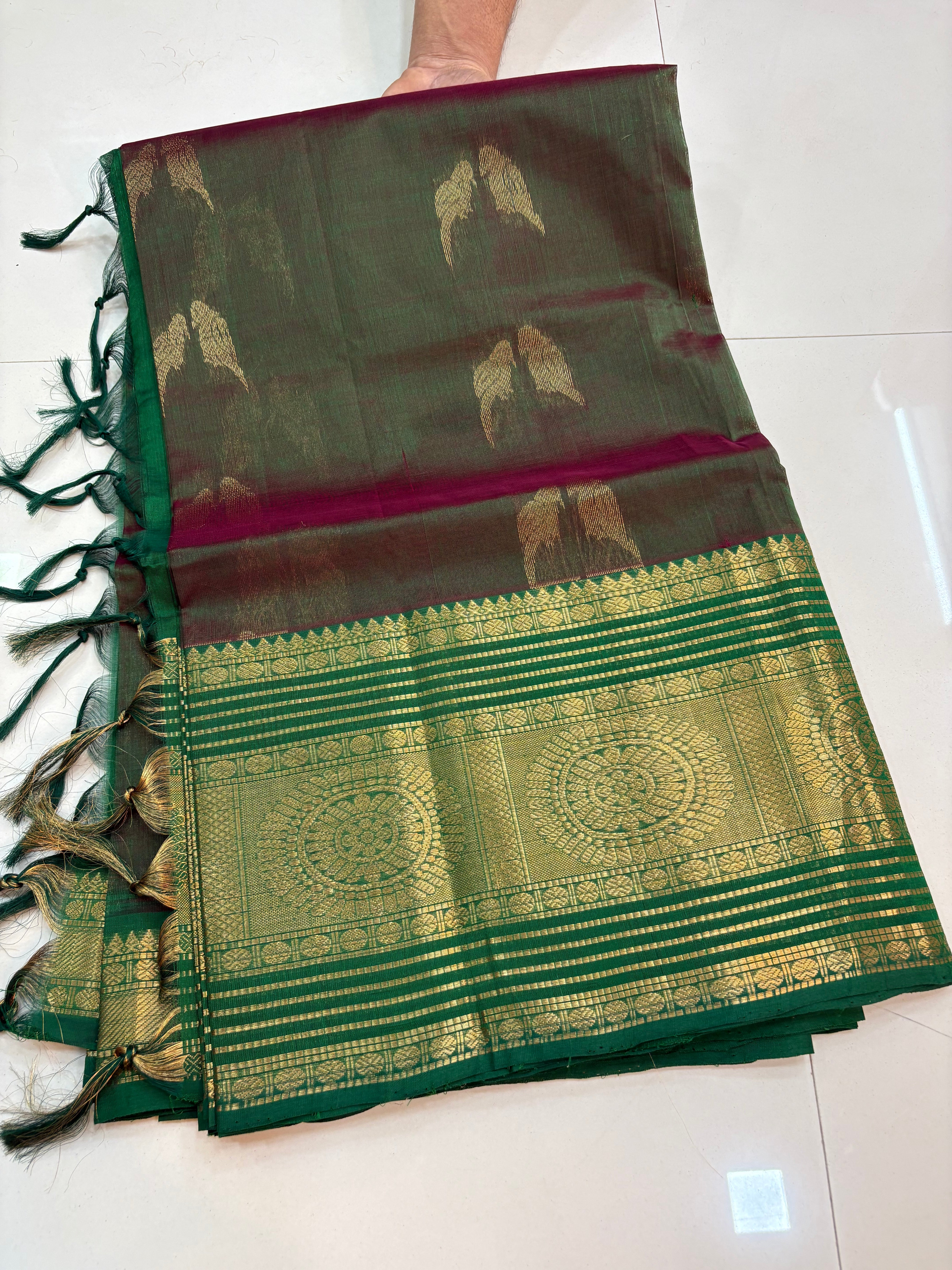 Vintage Handloom Mangalagiri Pattu saree