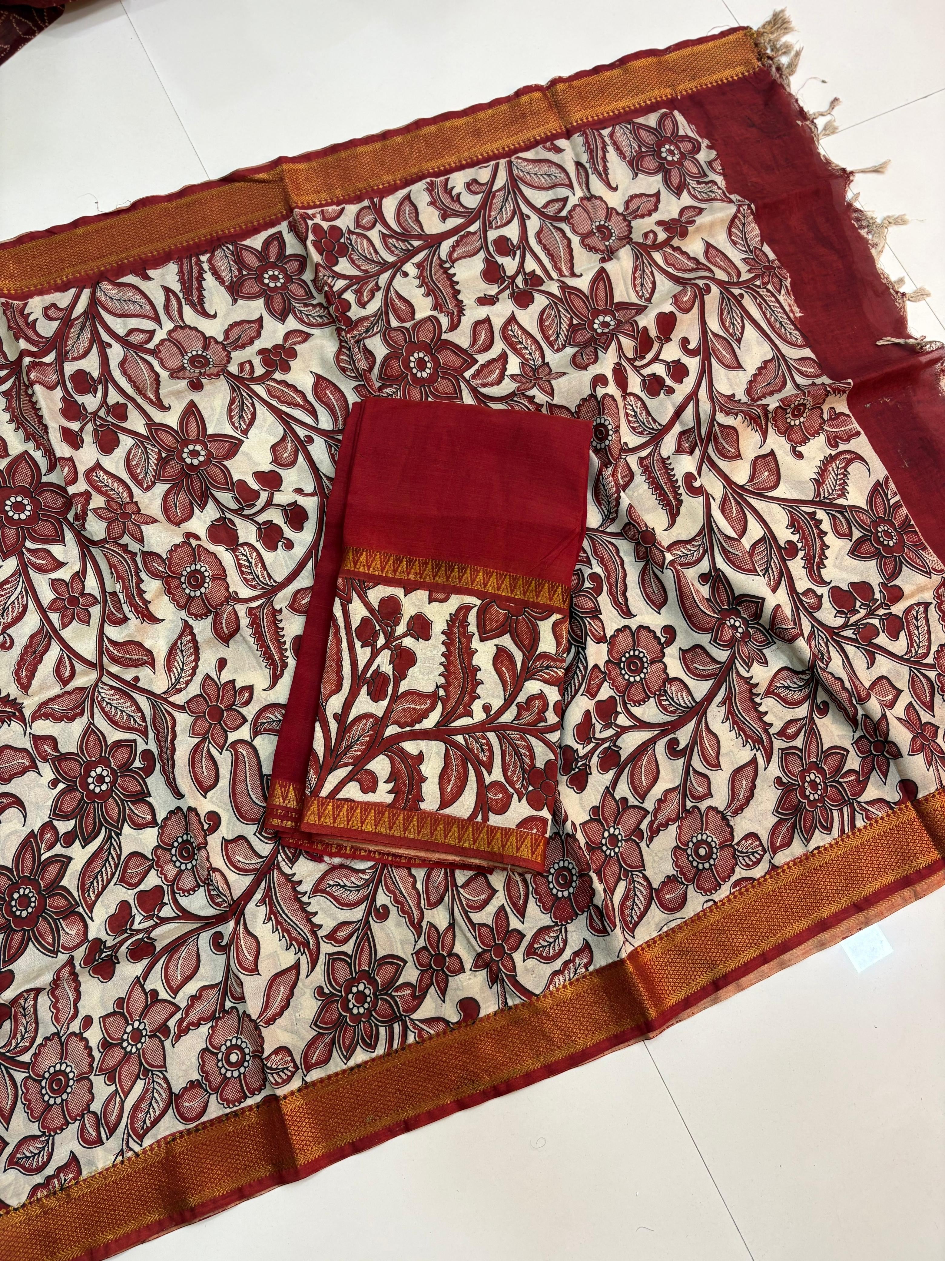 Mangalagiri Kalamkari Dress Material