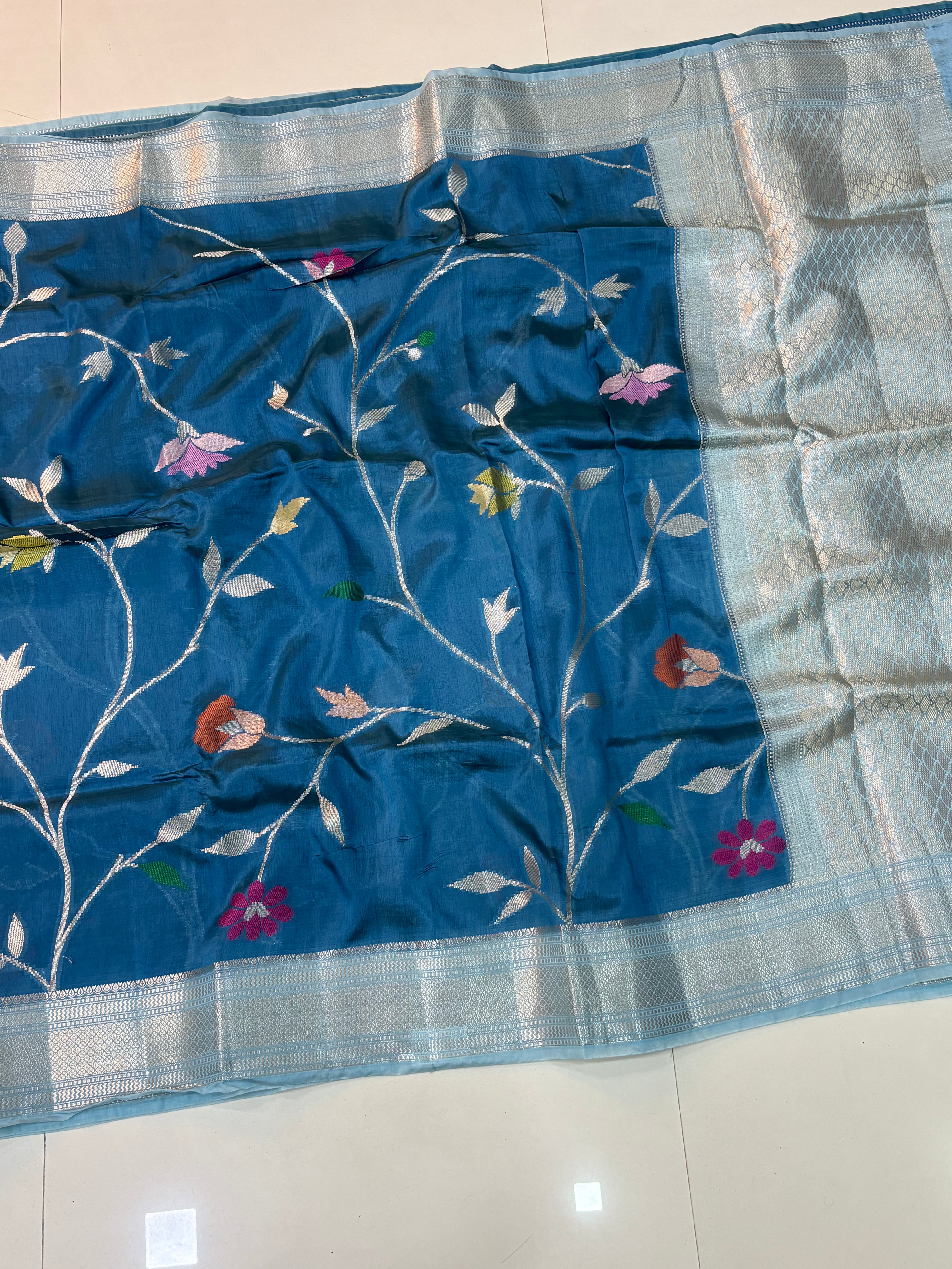 Paper Silk Jamdani Sarees