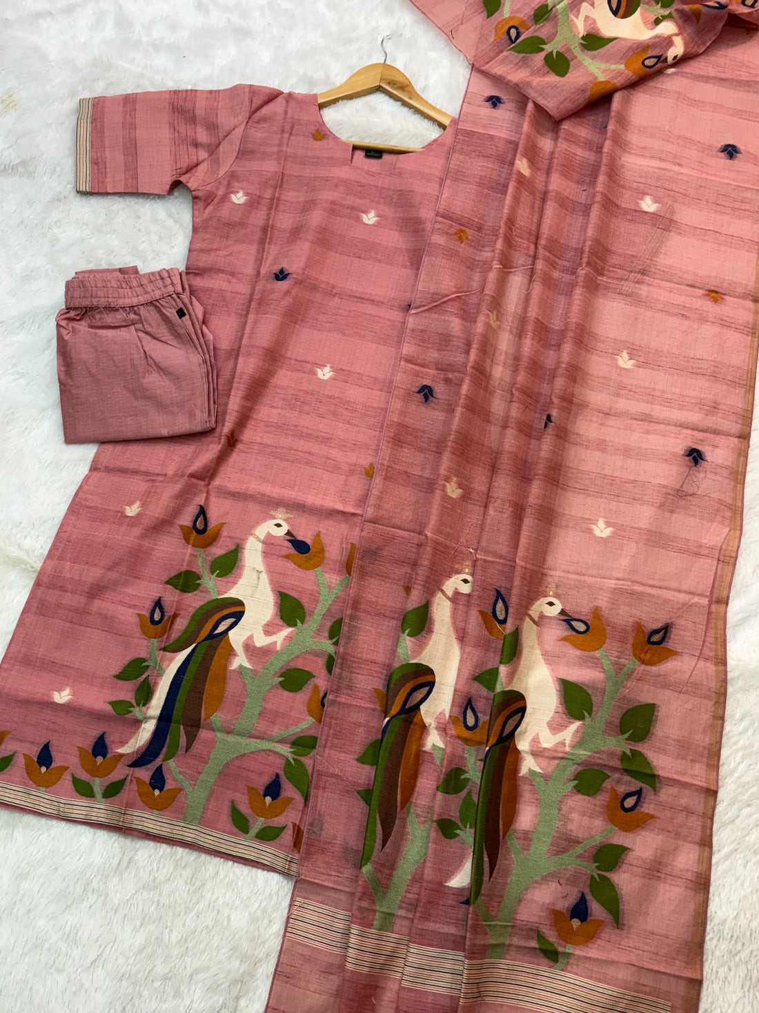 Pastel Jamdani Kurti Sets