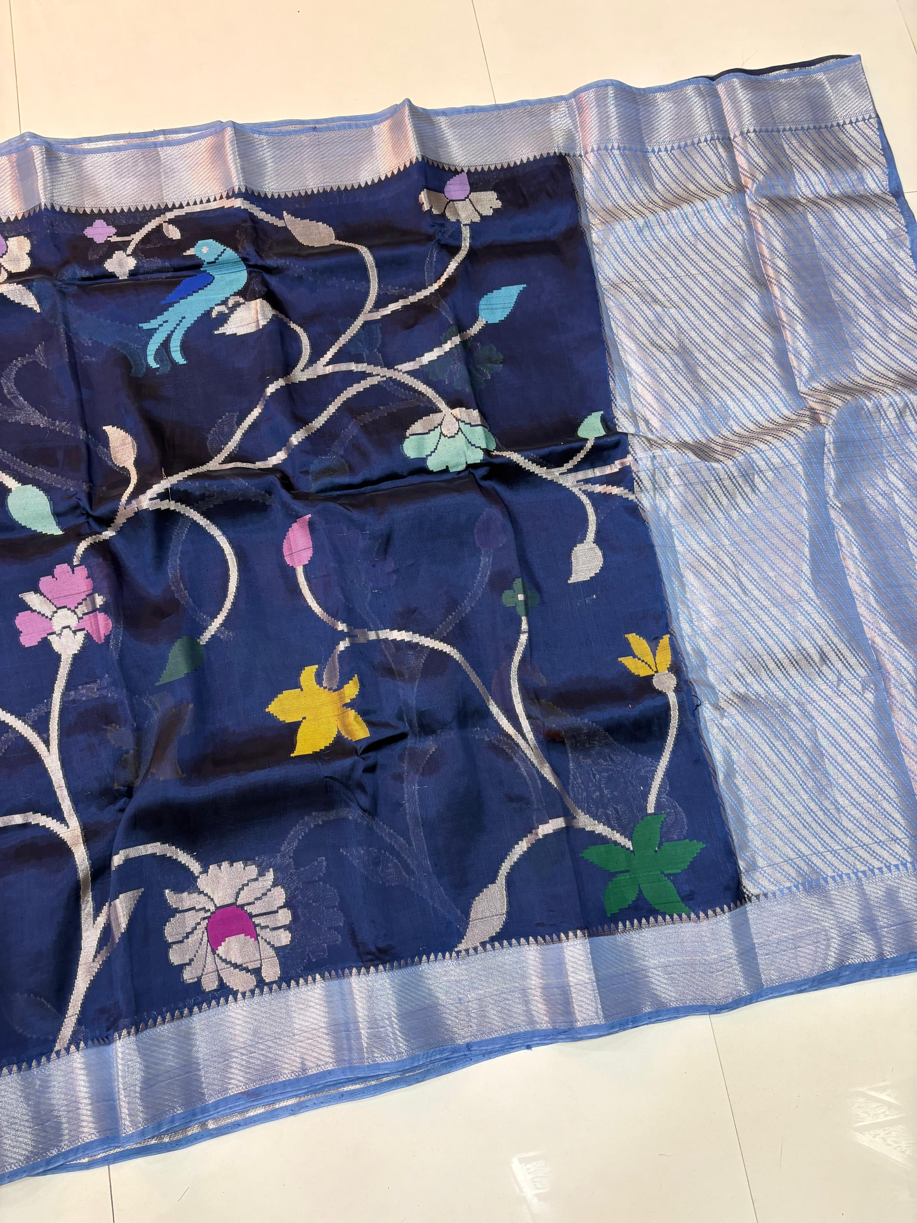 Paper Silk Jamdani Sarees