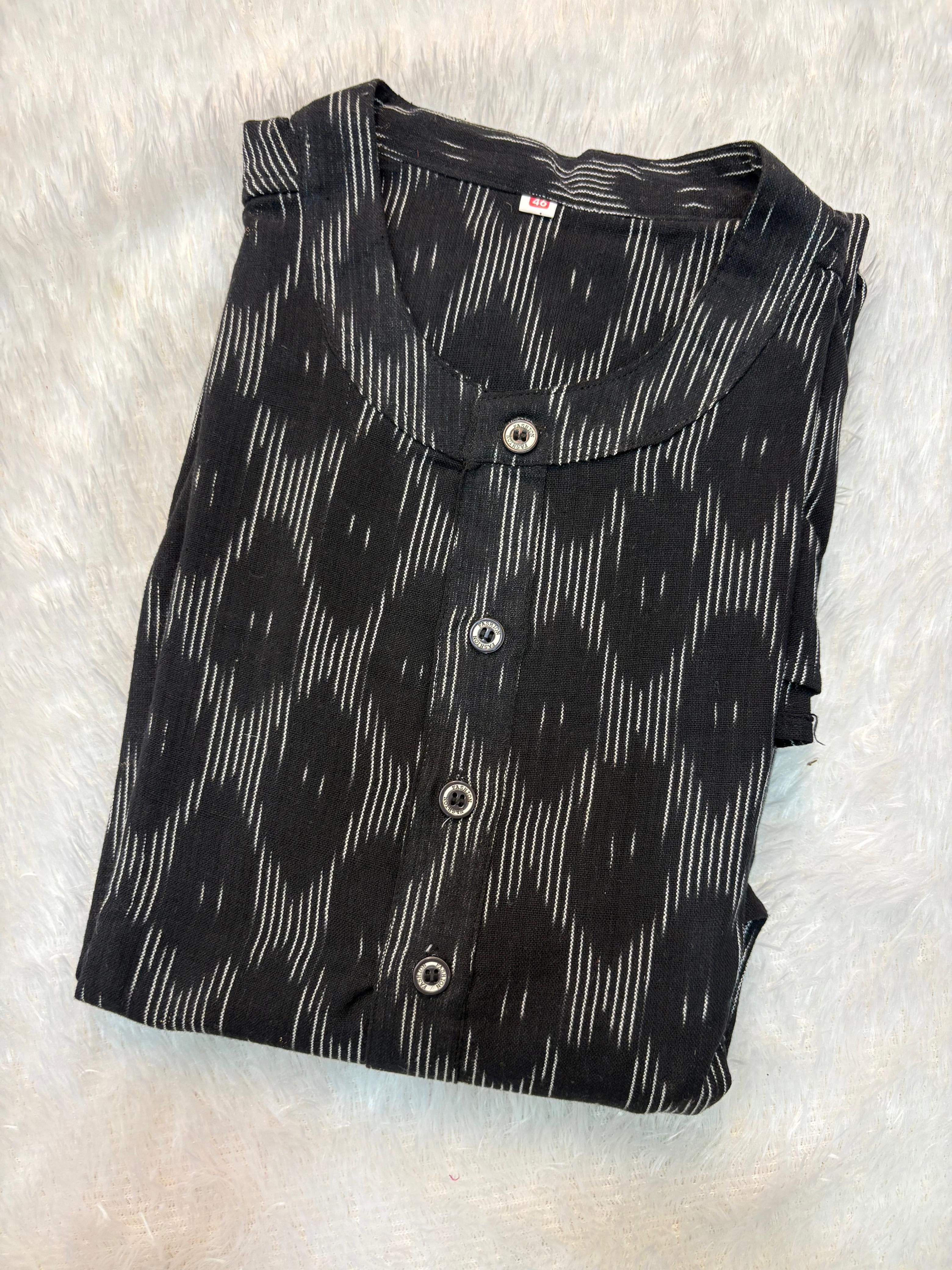 Men's Ikkat Cotton Kurta