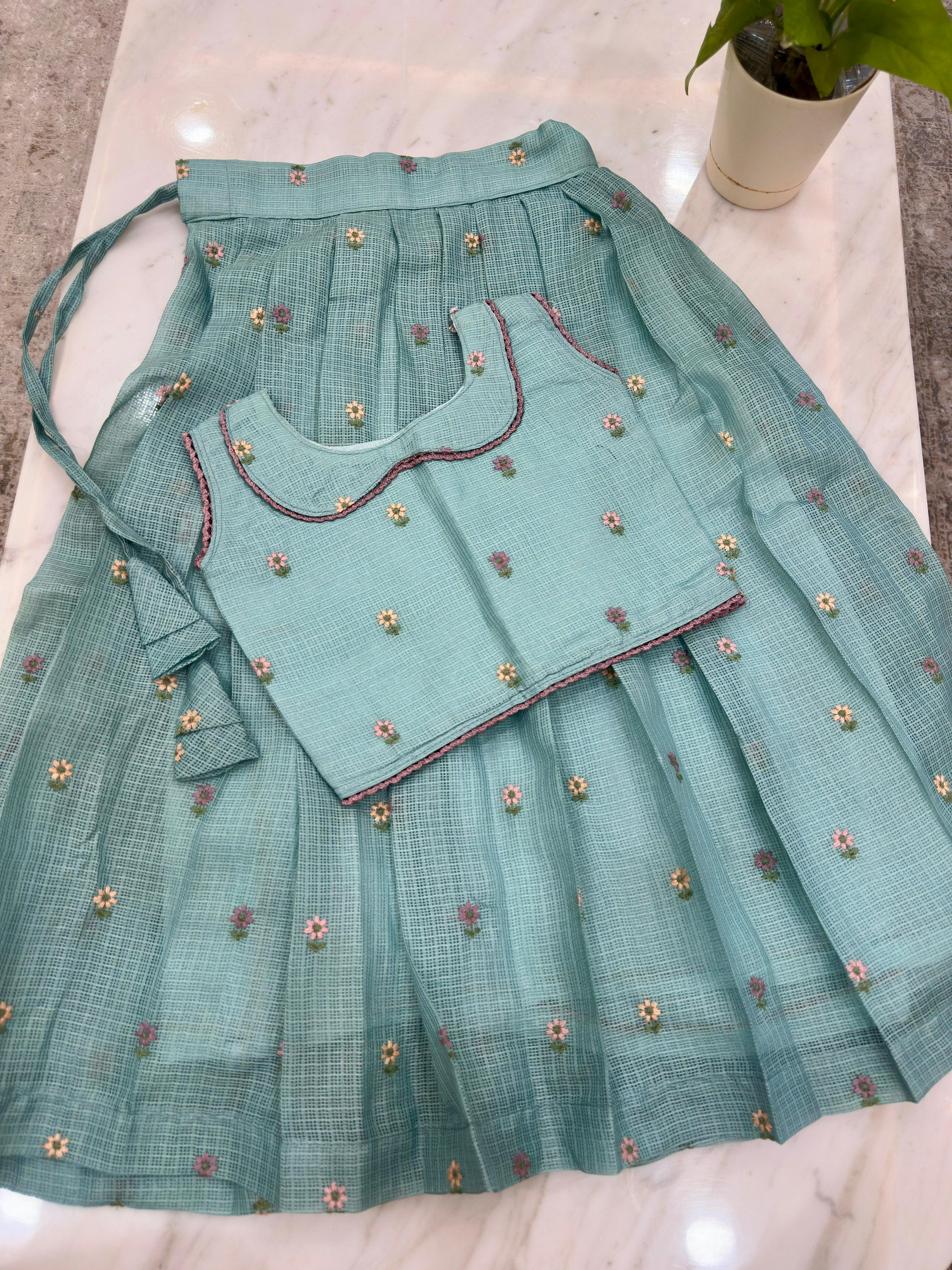 Kota Kids Embroidery Lehenga