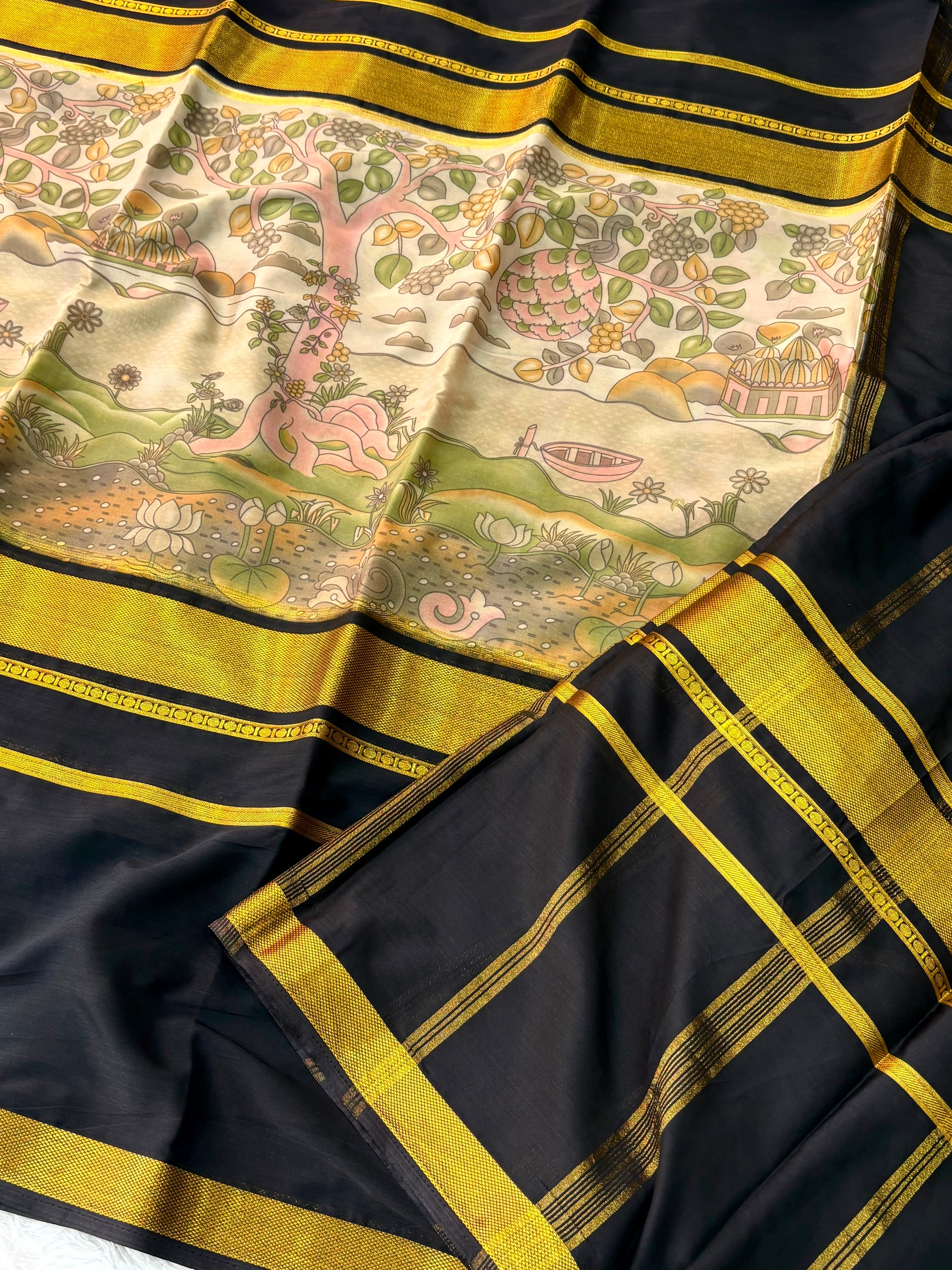 Mysore Crepe Fancy Silk