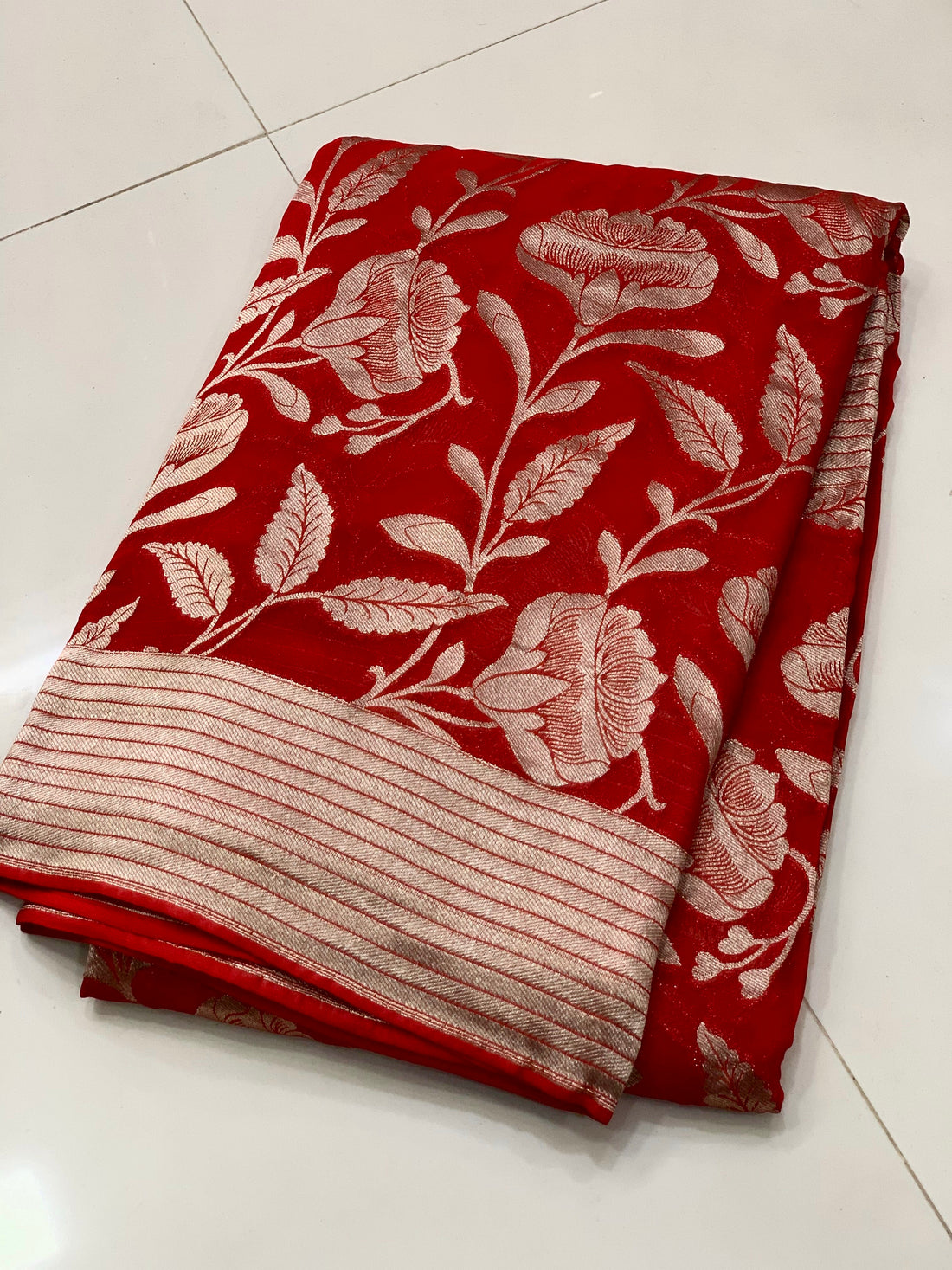 Pure Kaddi Georgette Weaving