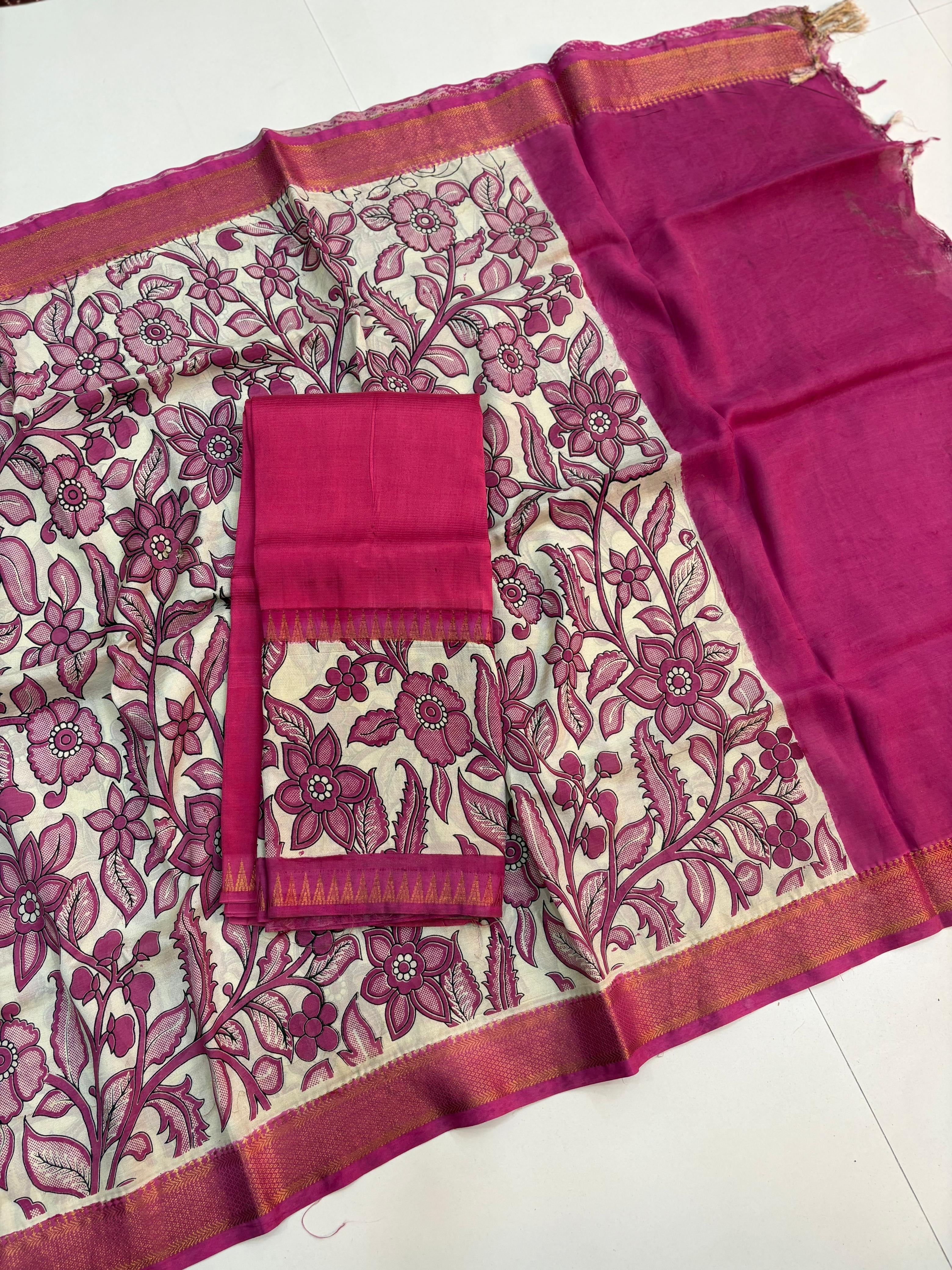 Mangalagiri Kalamkari Dress Material