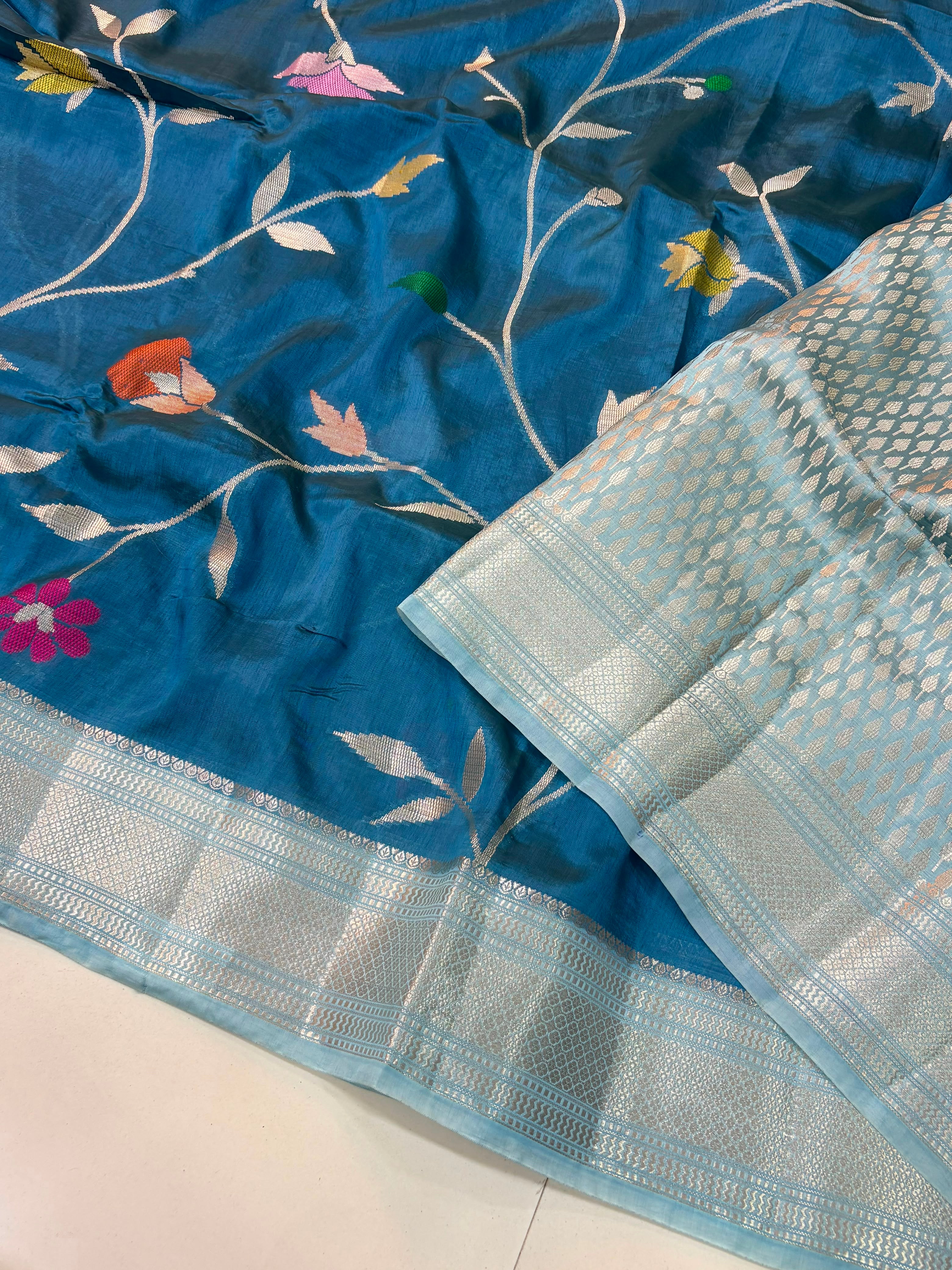 Paper Silk Jamdani Sarees