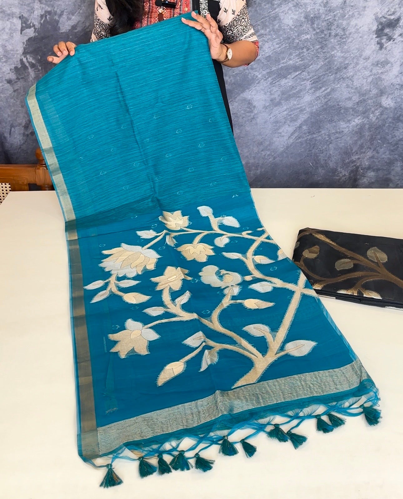 Fancy Jamdani Flower Weaving