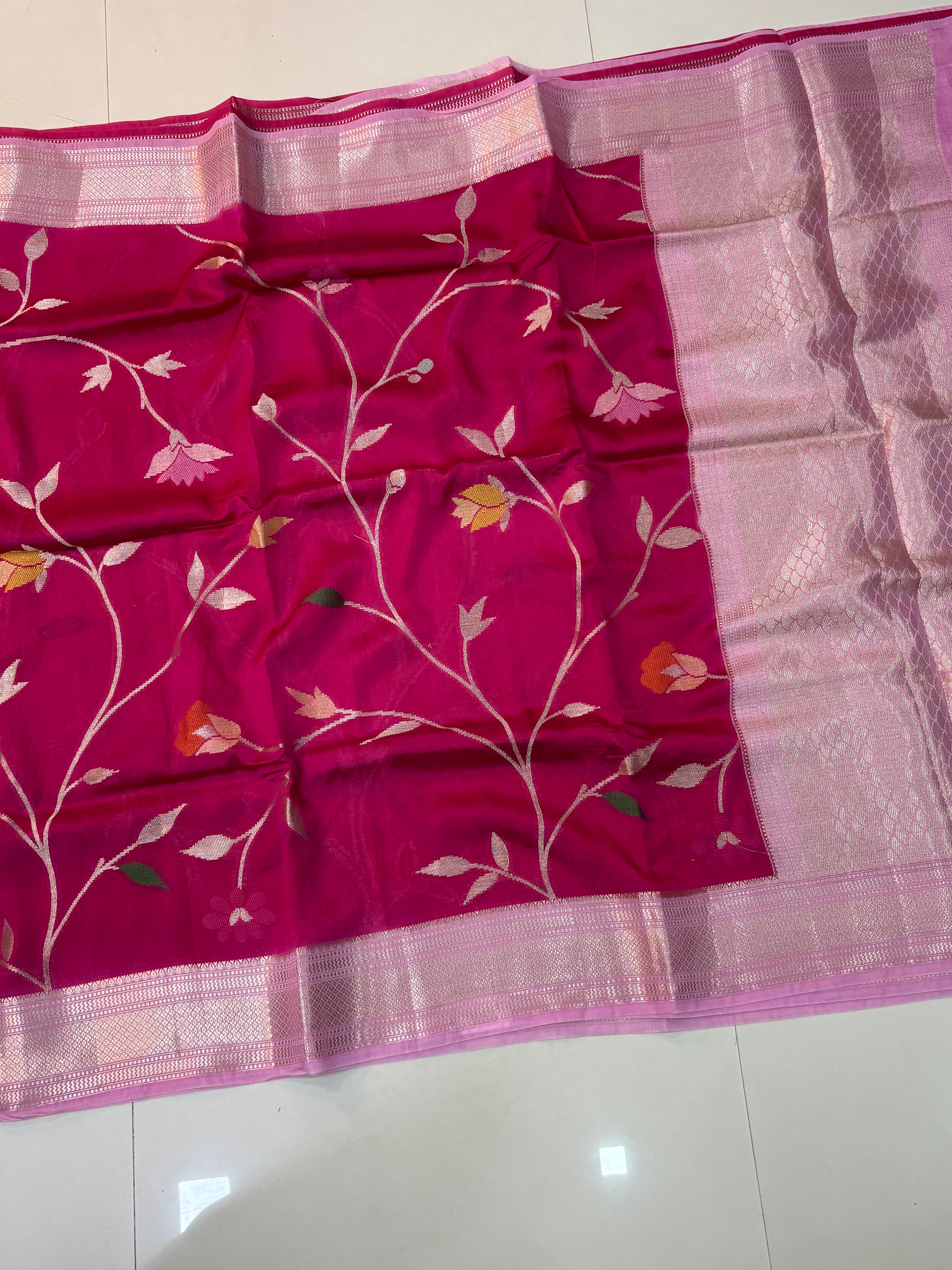 Paper Silk Jamdani Sarees
