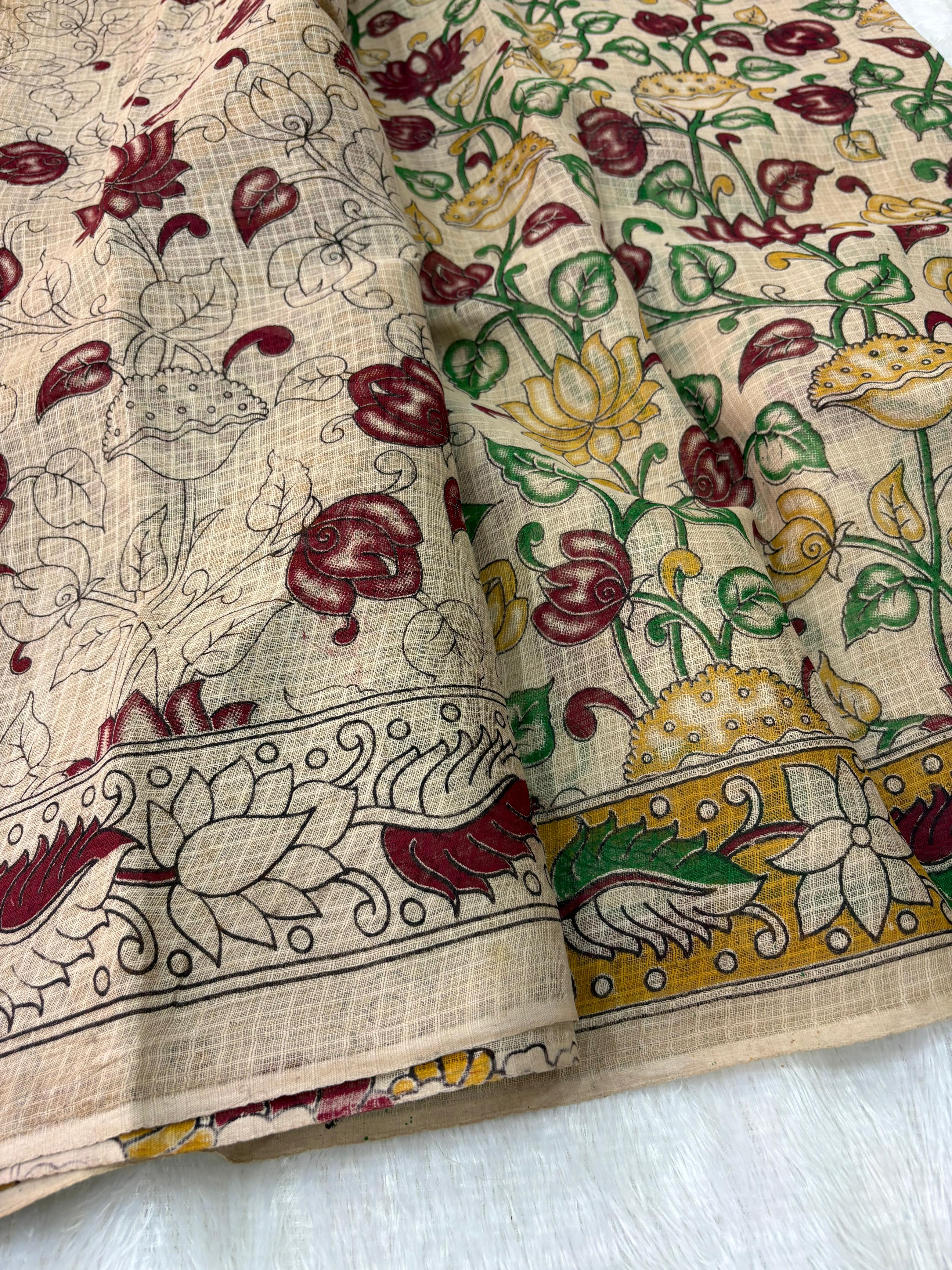 Pichwai Floral Kota Kalamkari