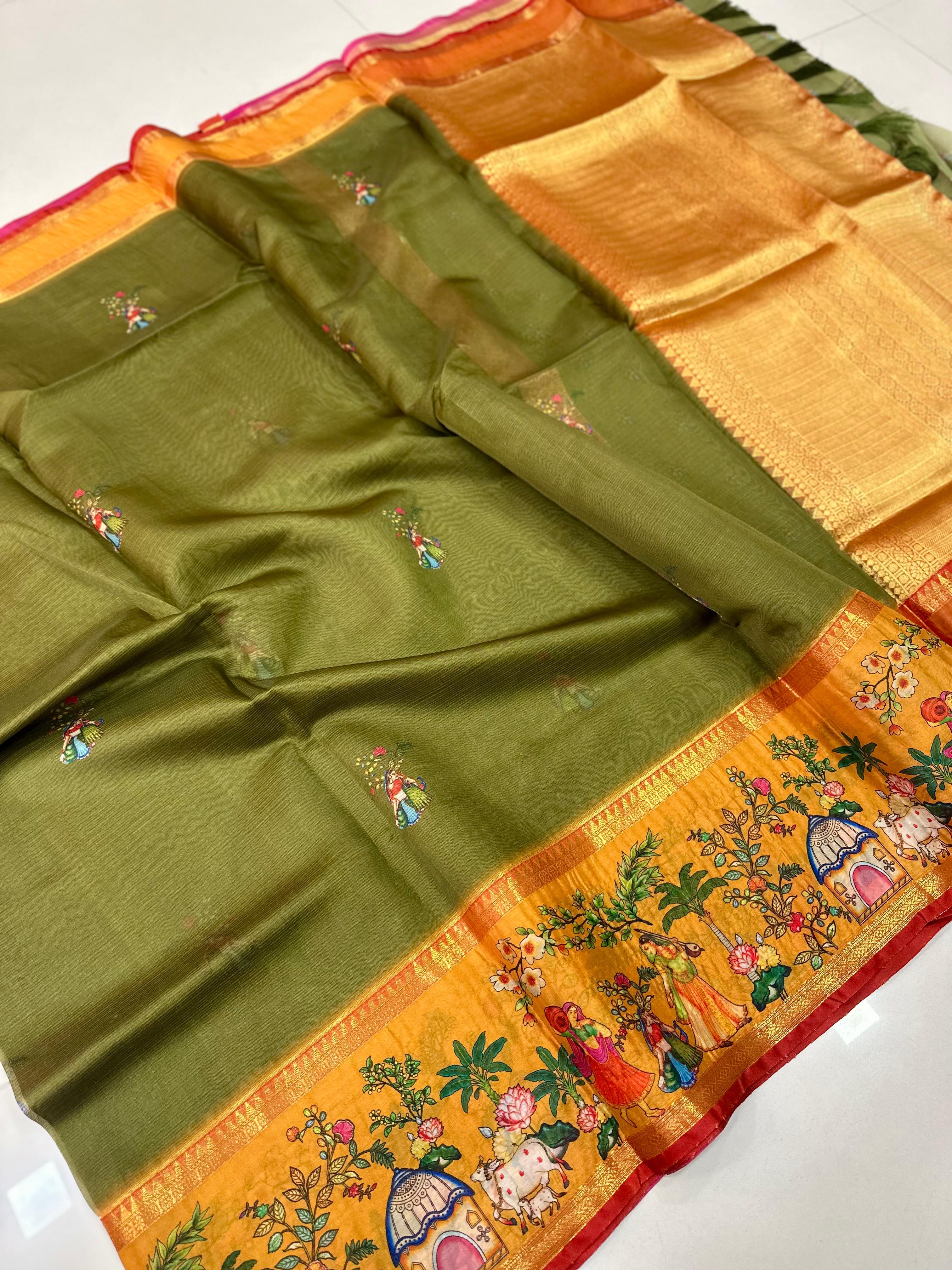 Fancy Silk Kota Traditional Borders