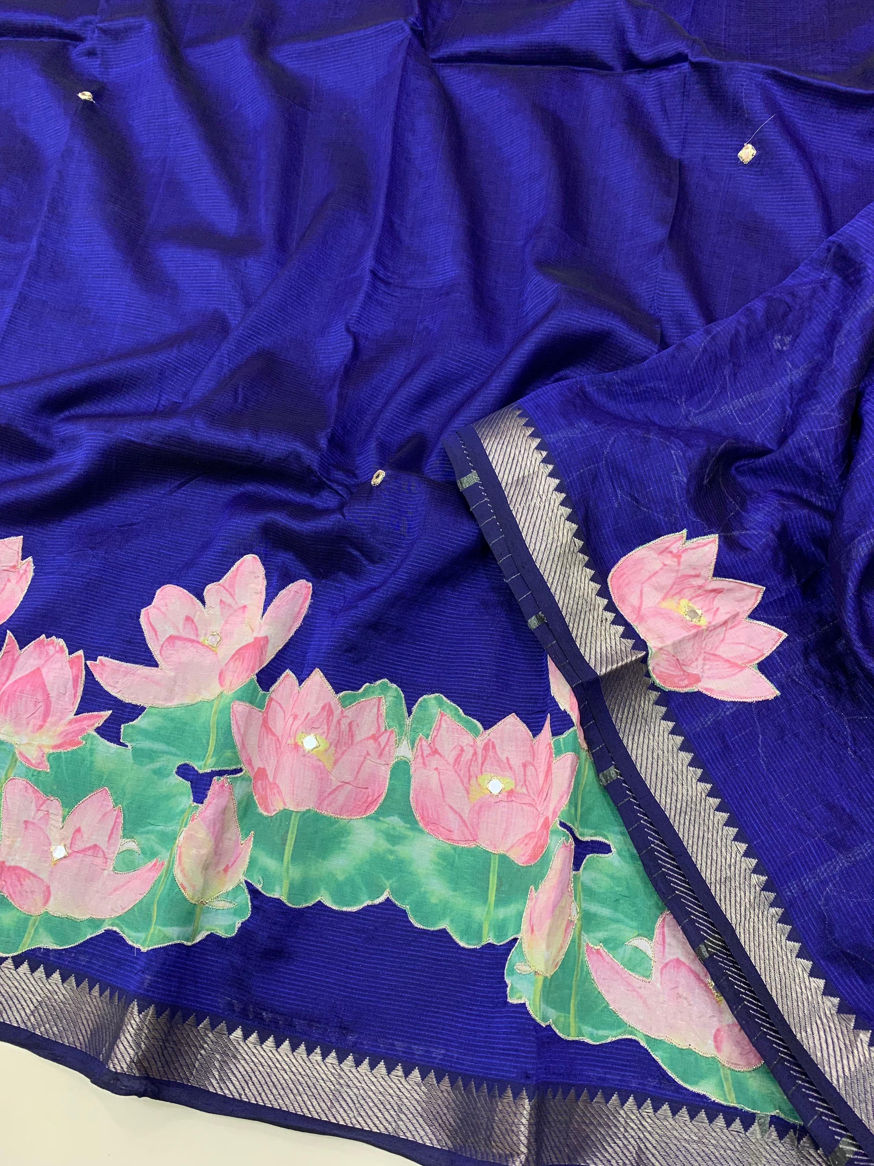 Mangalagiri Pattu Appliqué Sarees