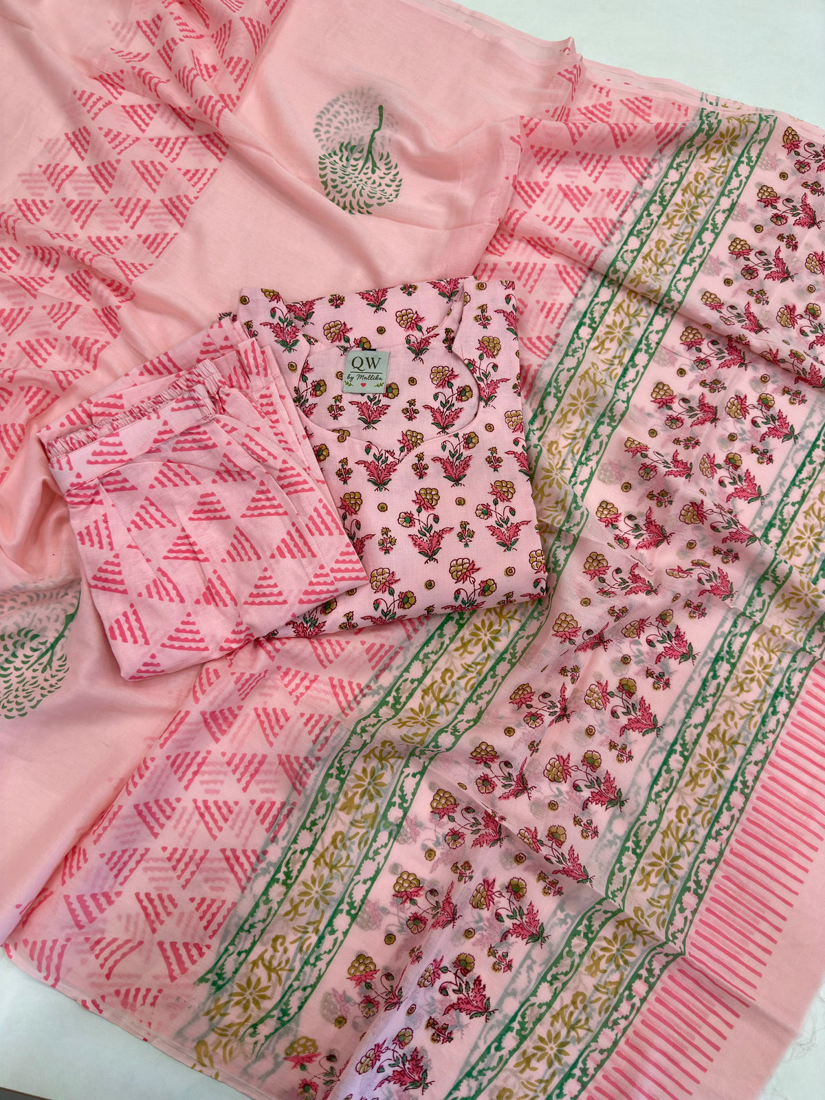 Bagru Pure cotton Kurti Sets