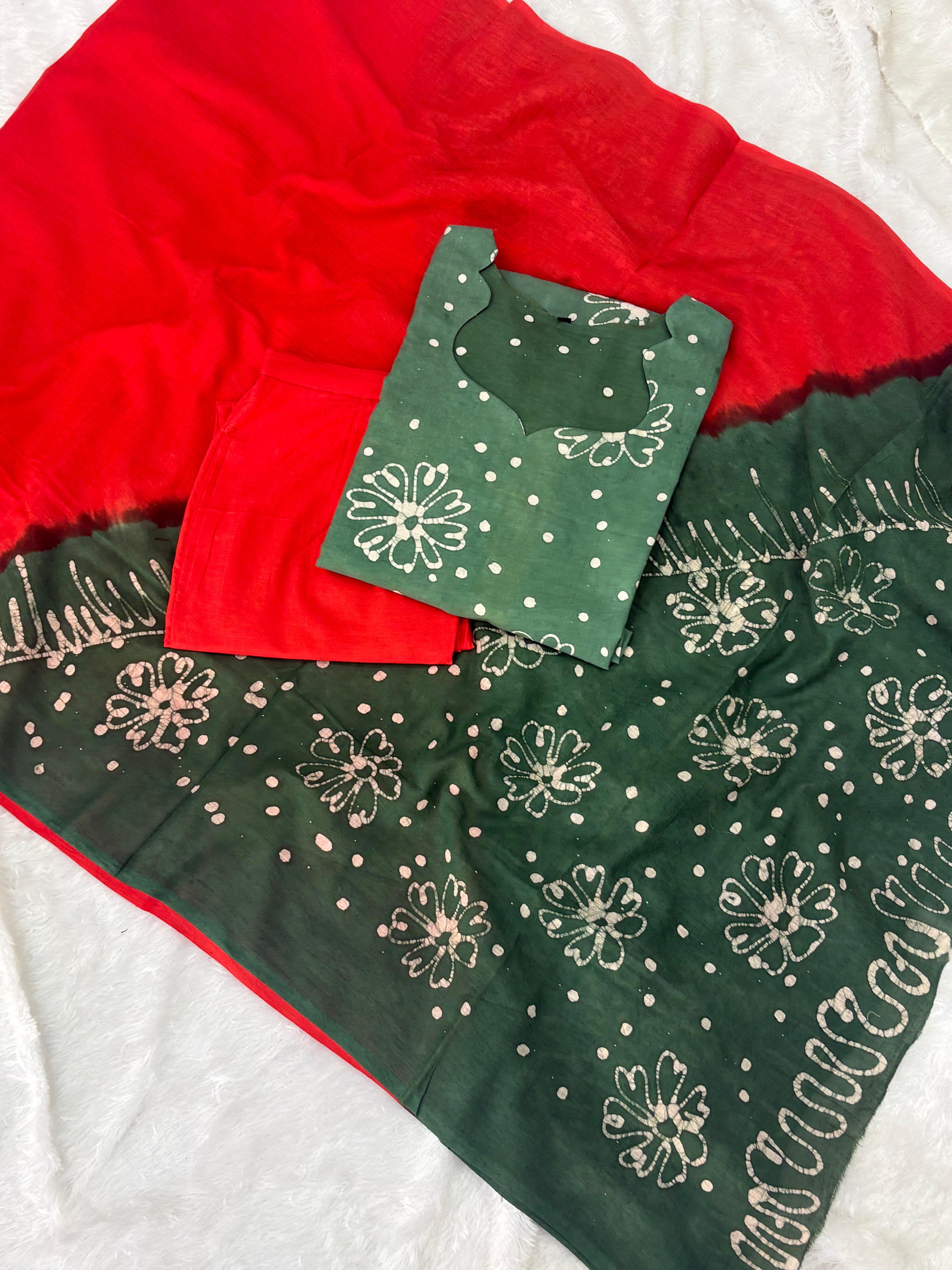 Handmade Batik Kurti Sets