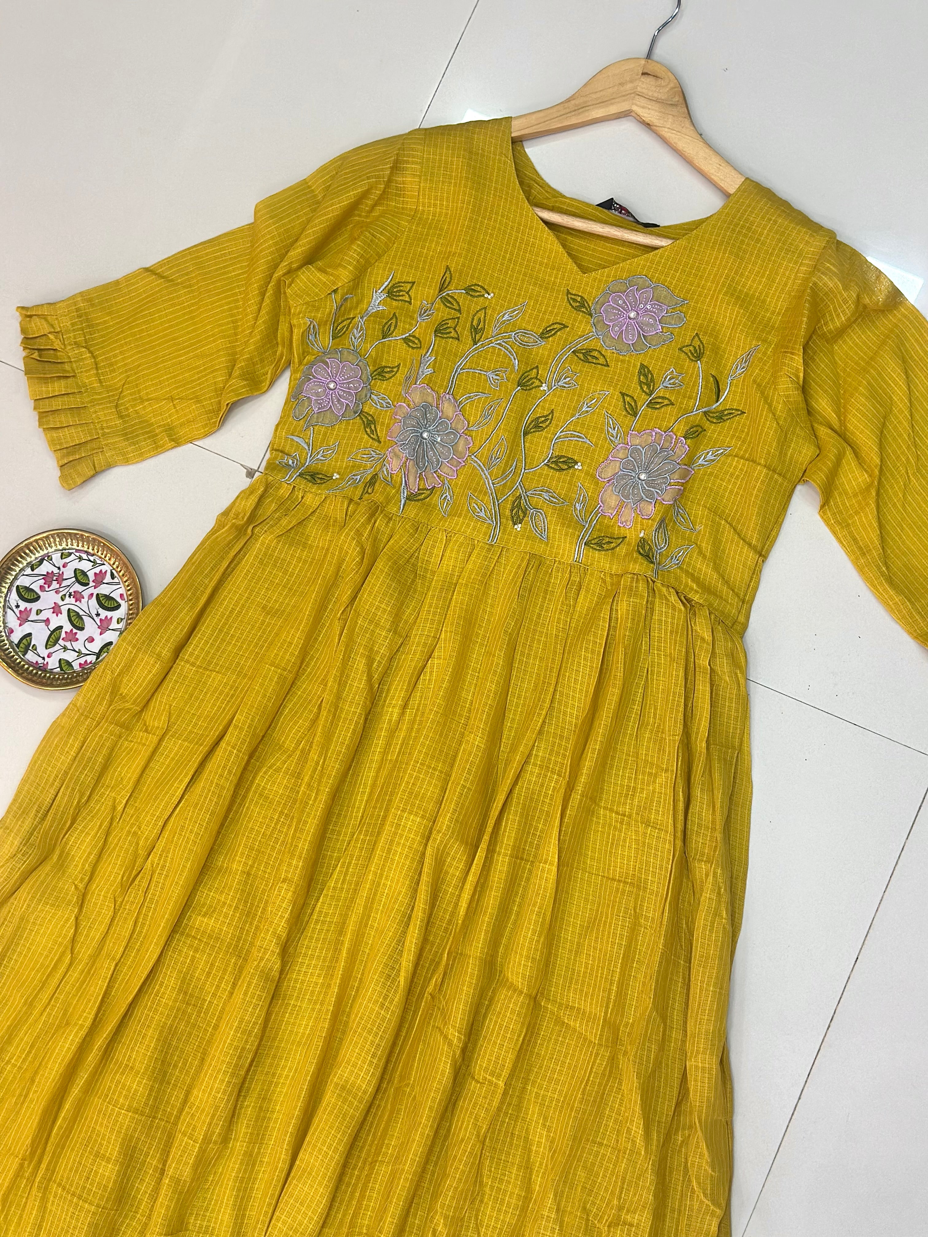 Kota Appliqué Embroidery Maxi