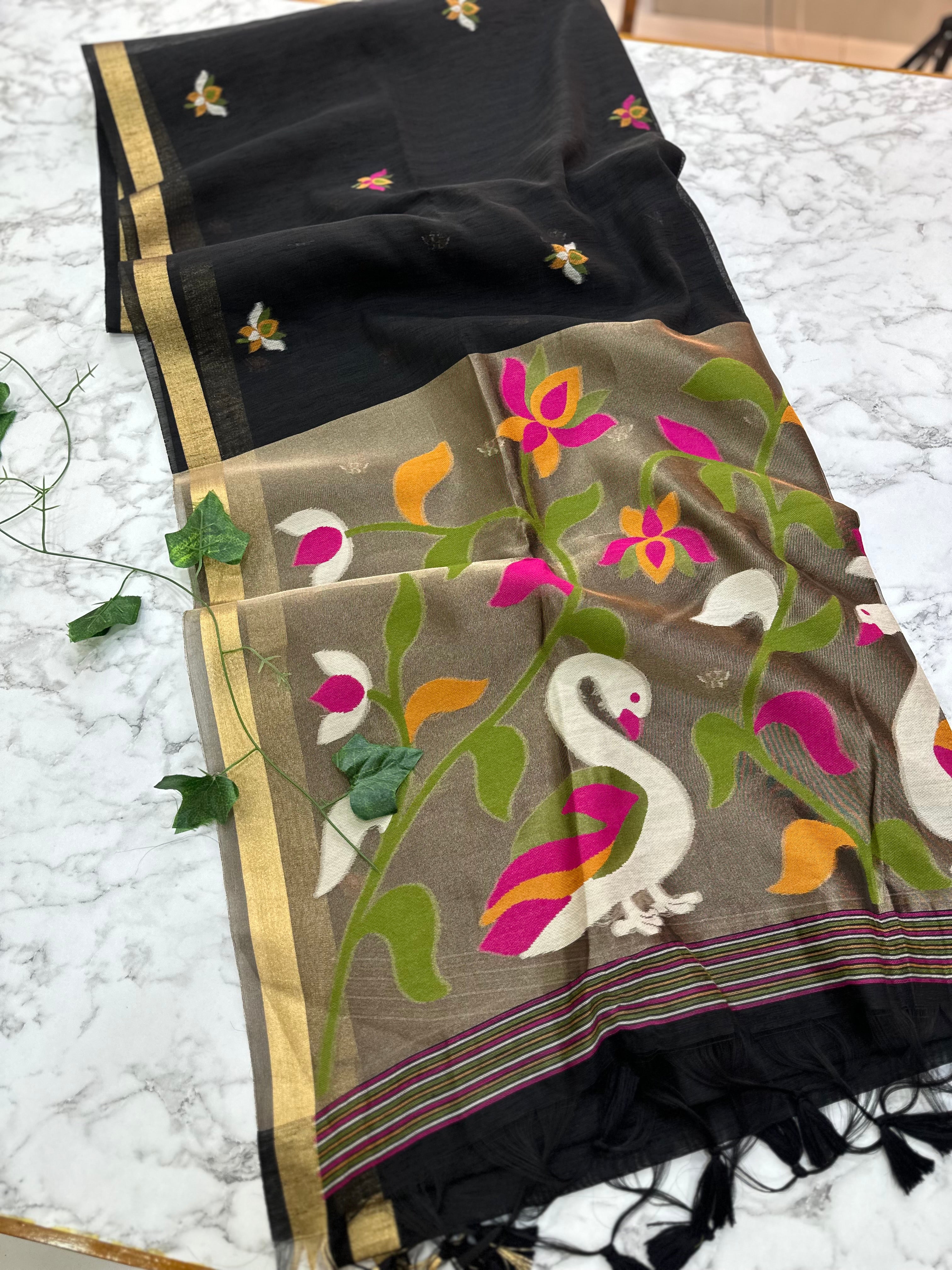 Linen Tussar Jamdhani