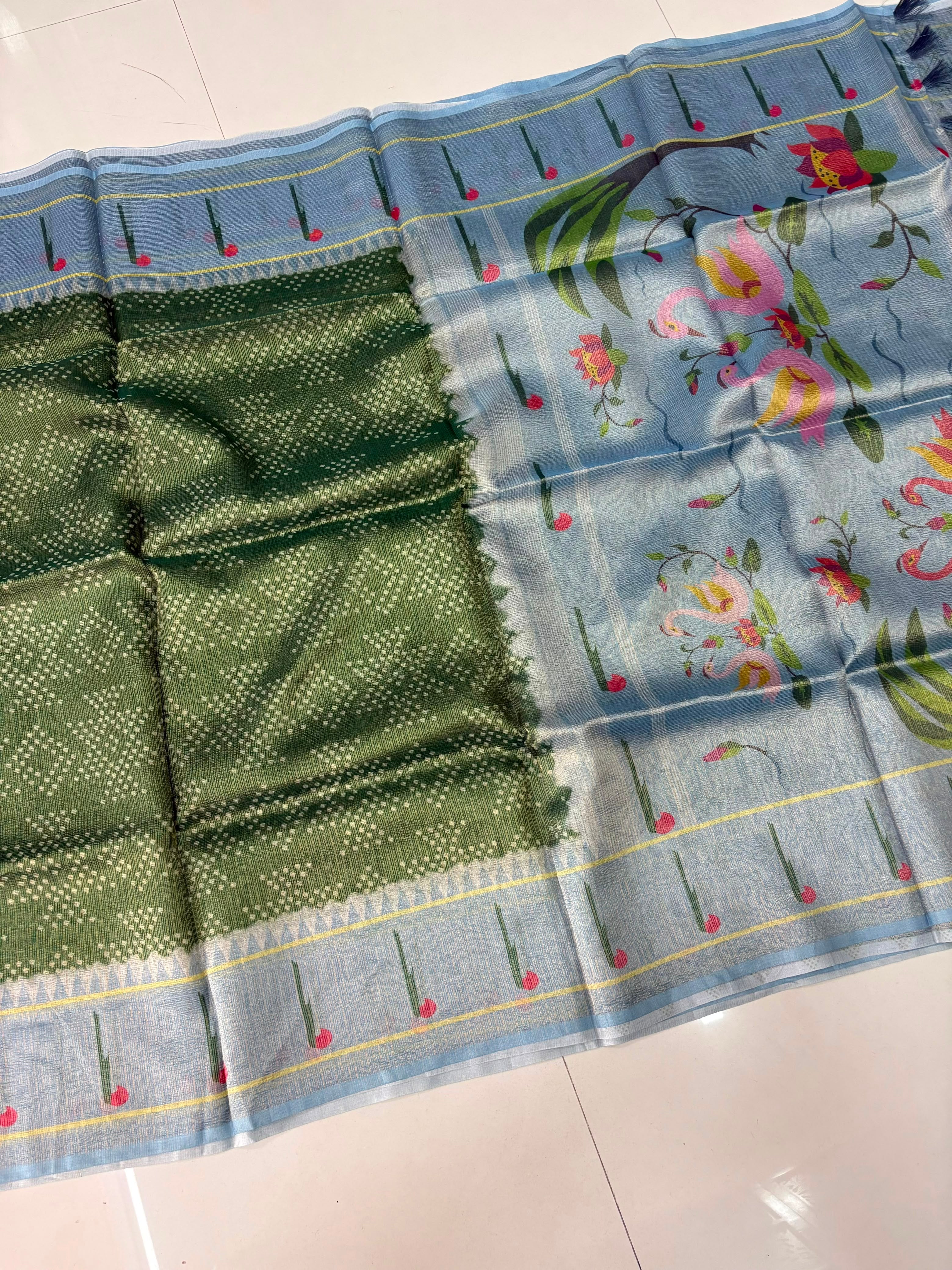 Fancy Tissue Paithani Sarees