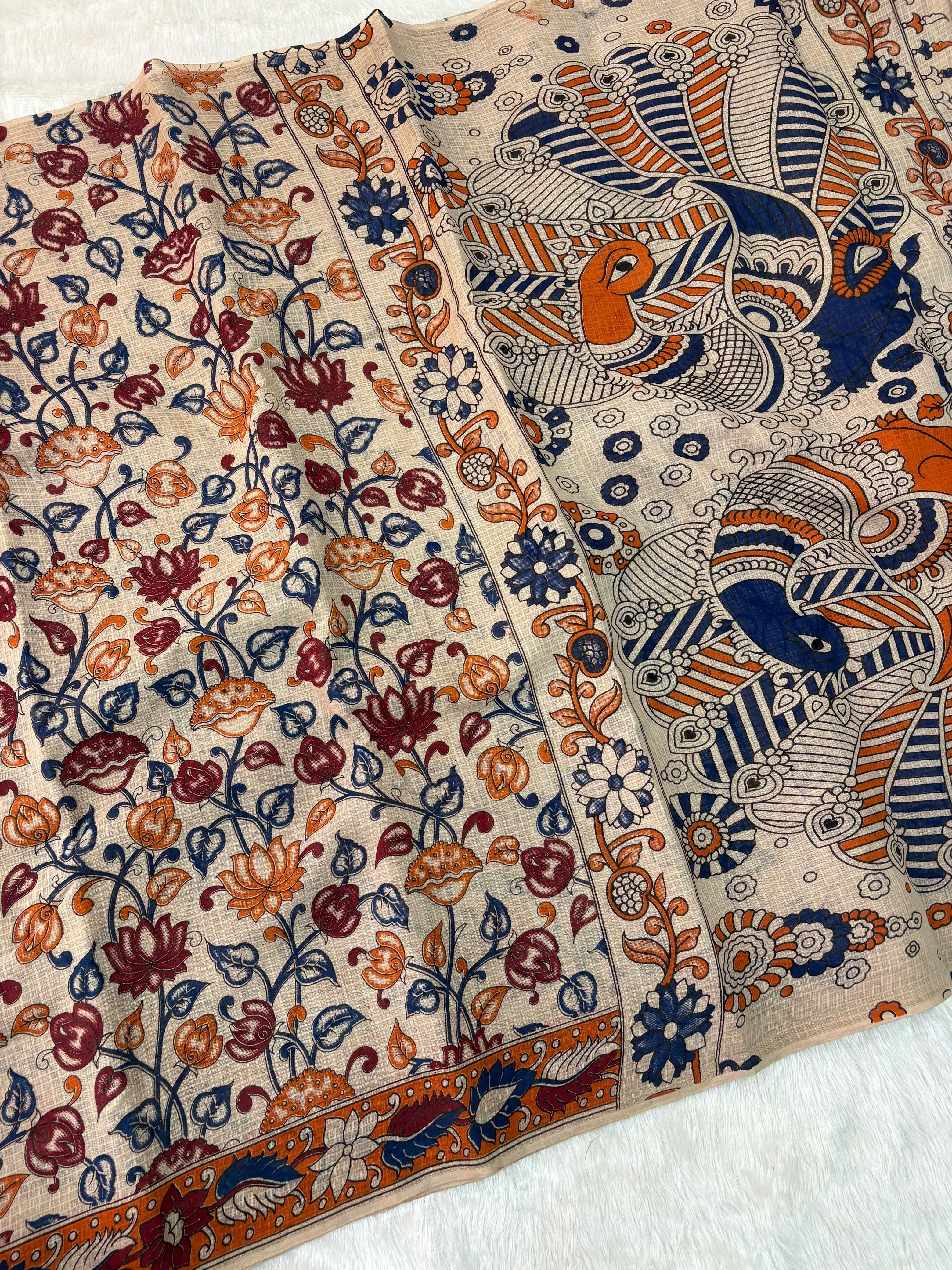 Pichwai Floral Kota Kalamkari