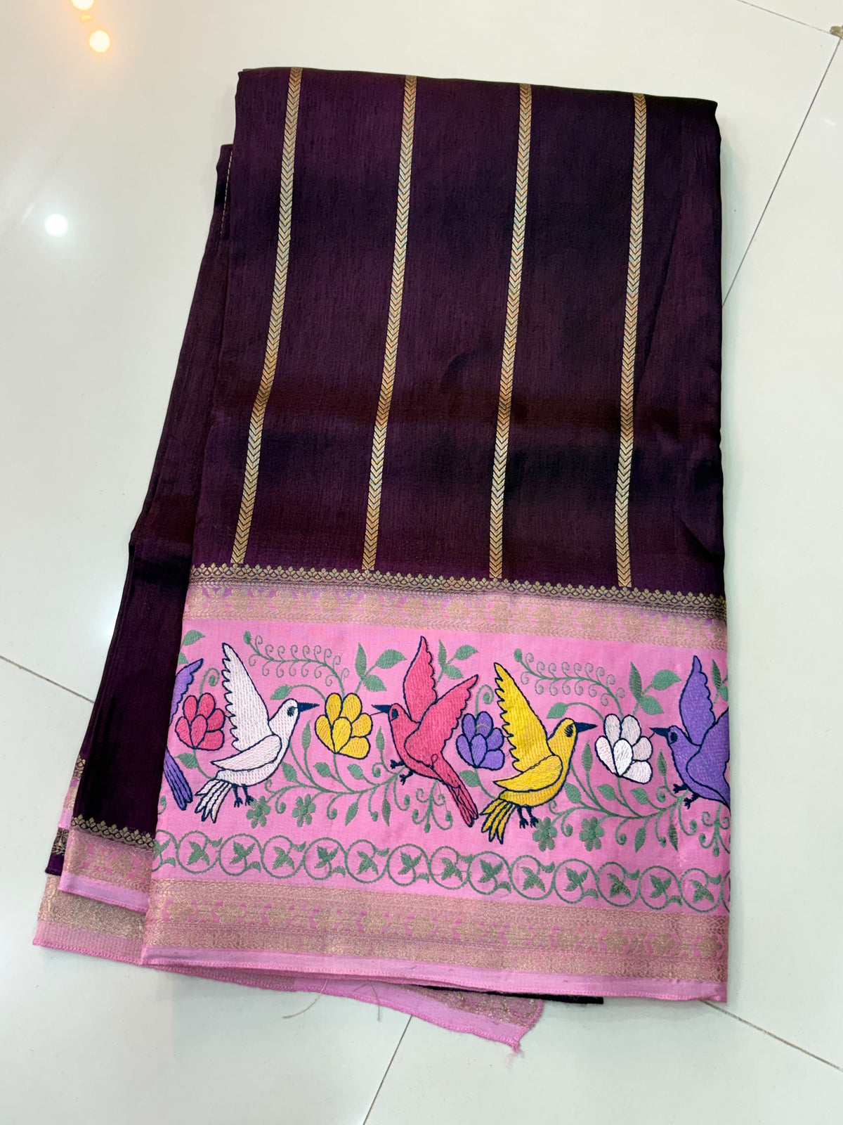 Designer Green Mango Embroidery