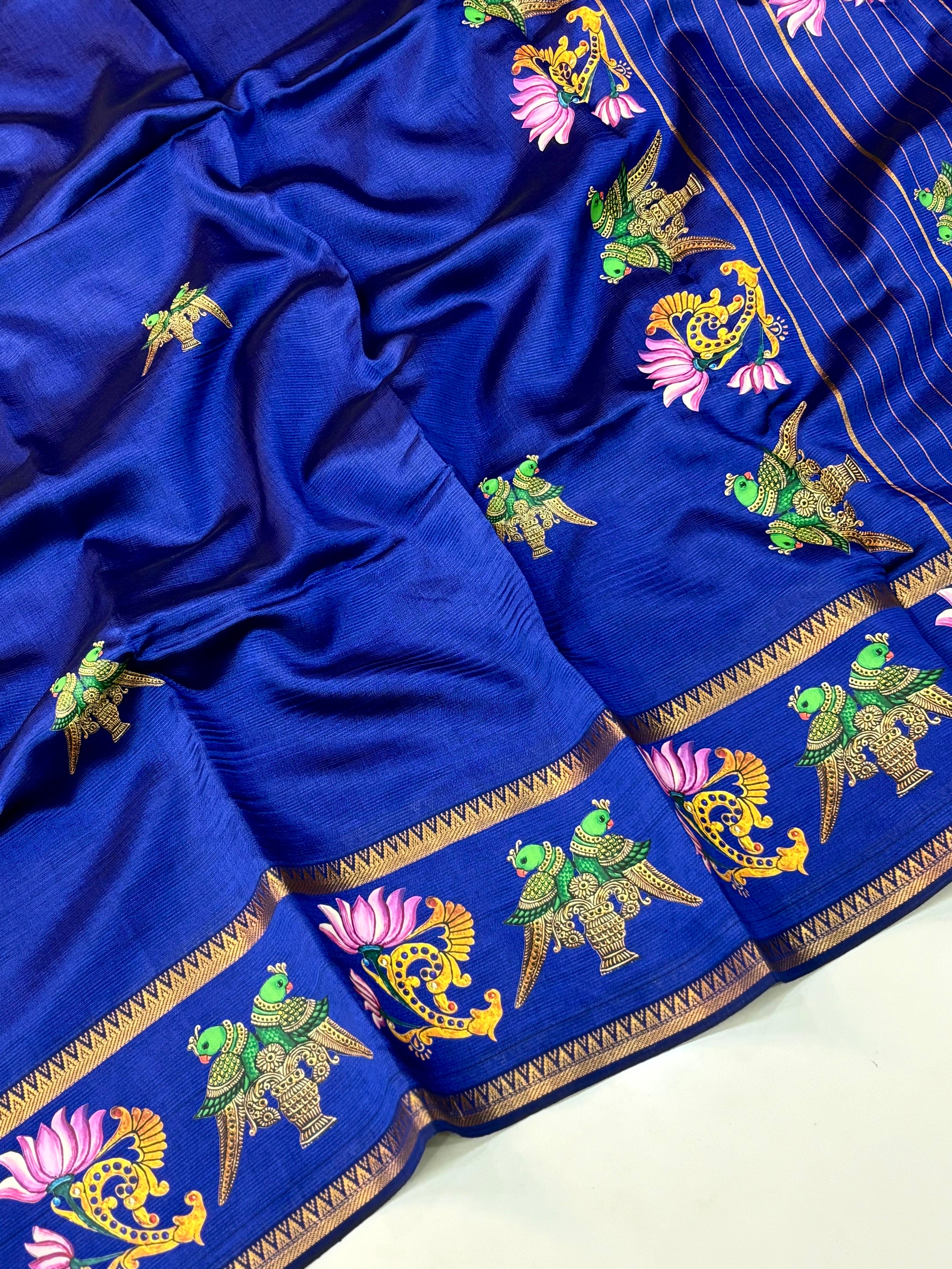 Mangalagiri Pattu Tanjore print