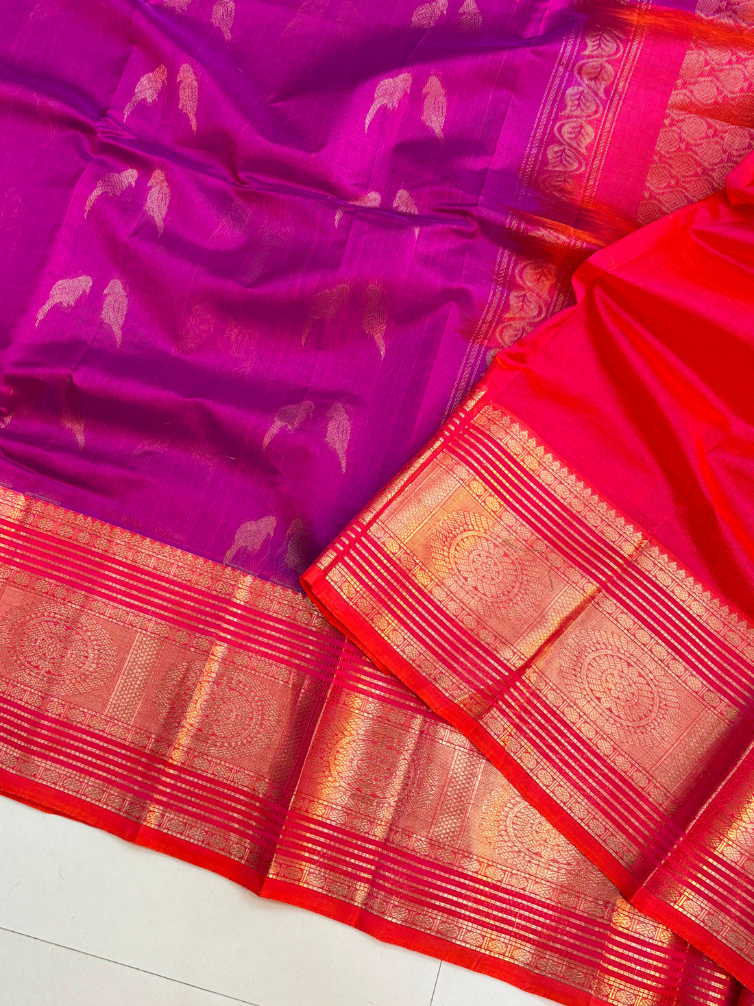 Vintage Handloom Mangalagiri Pattu Saree