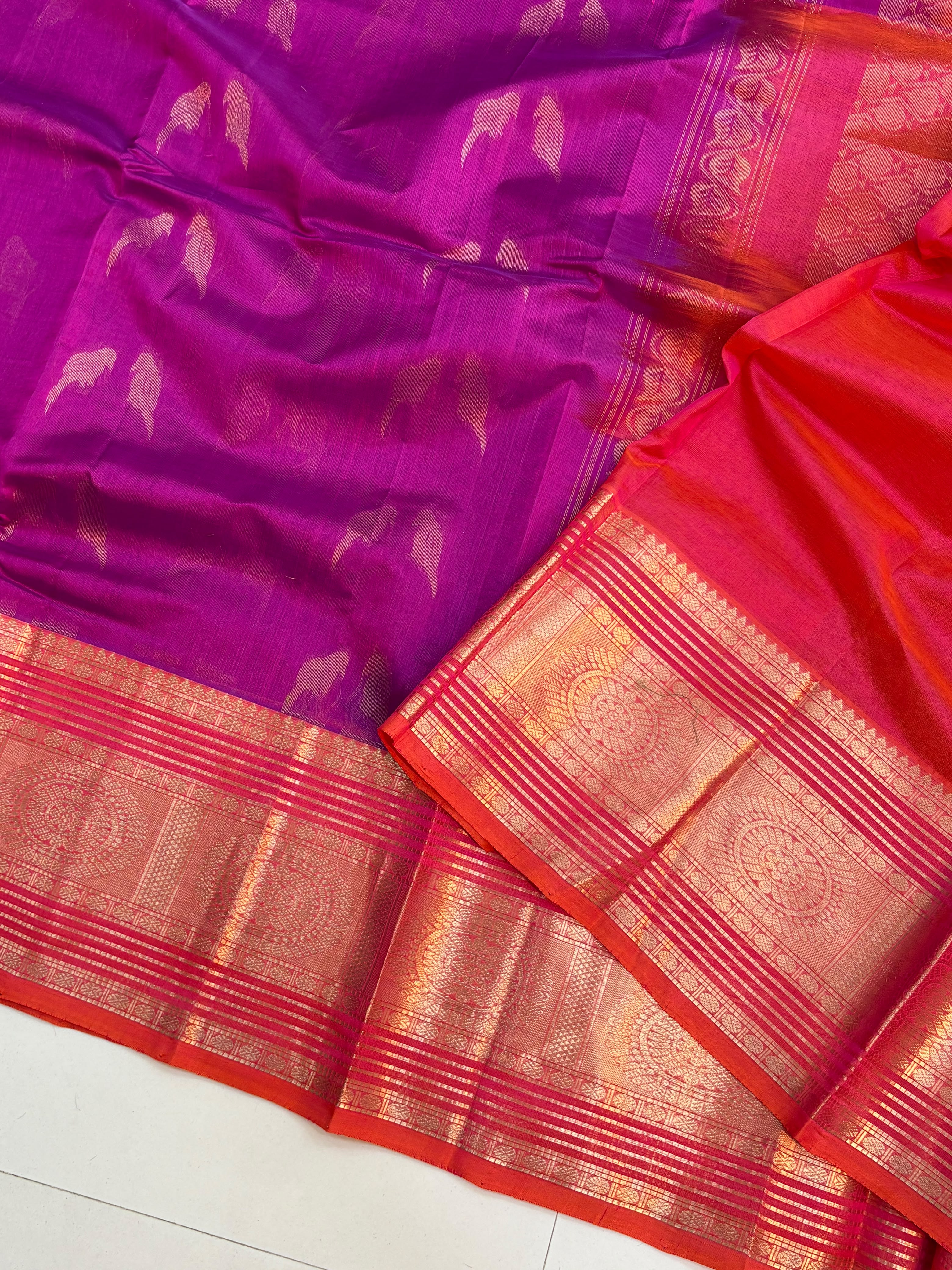 Vintage Handloom Mangalagiri Pattu Saree