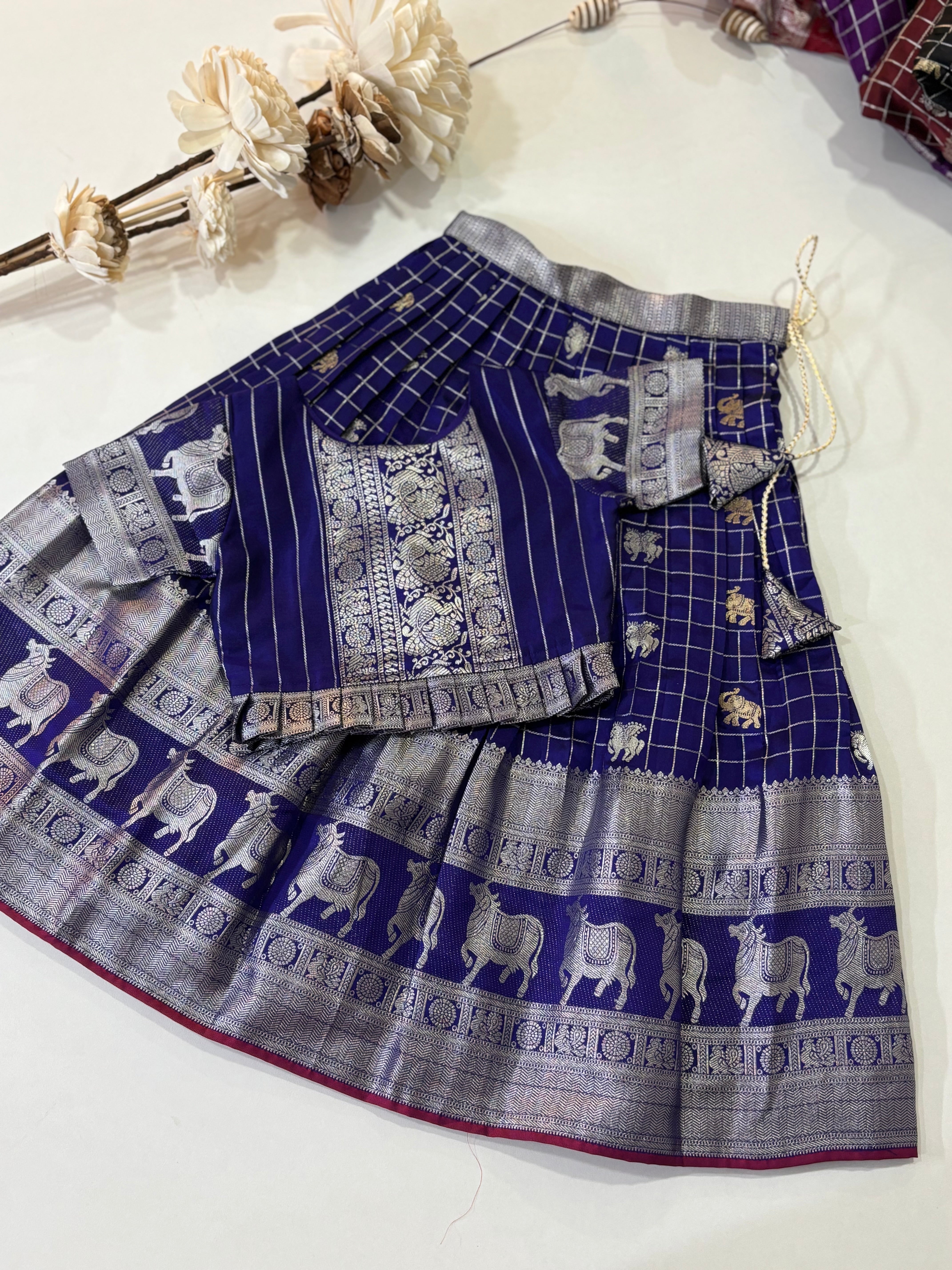 Vintage Kanchi Kids Lehenga