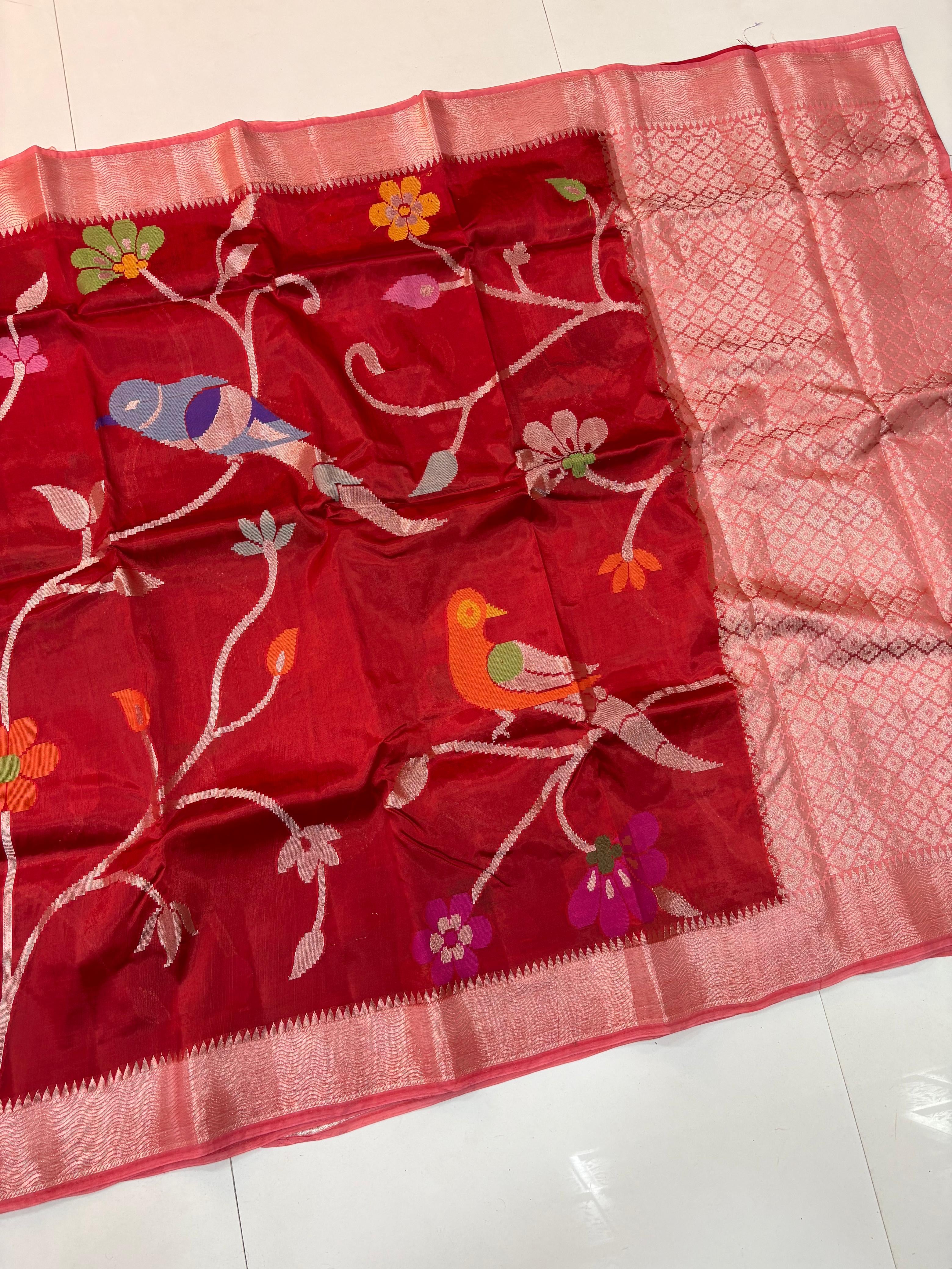 Paper Silk Jamdani Sarees