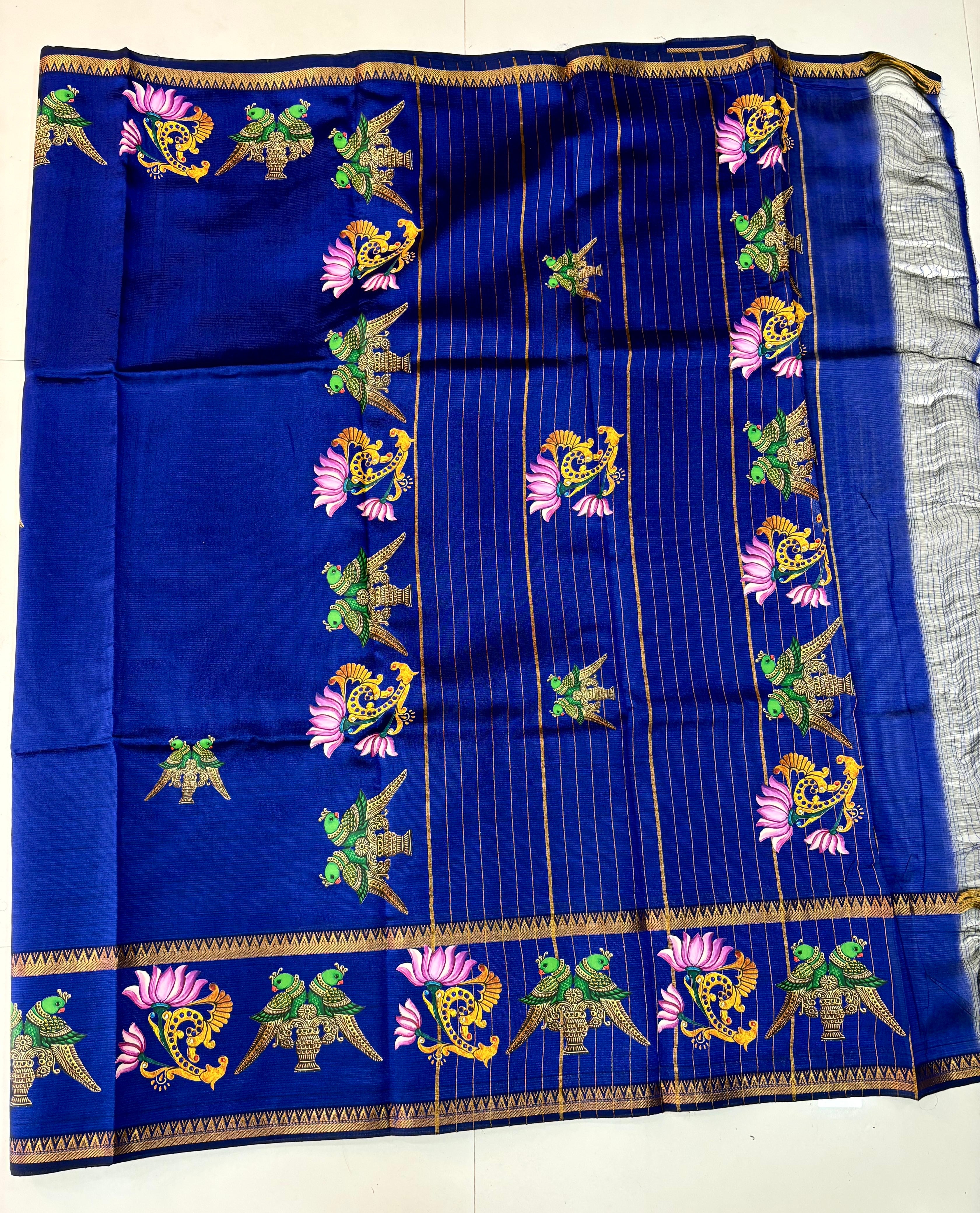 Mangalagiri Pattu Tanjore print