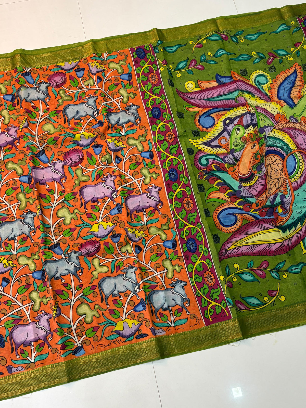Hand Painted PenKalamkari Sarees