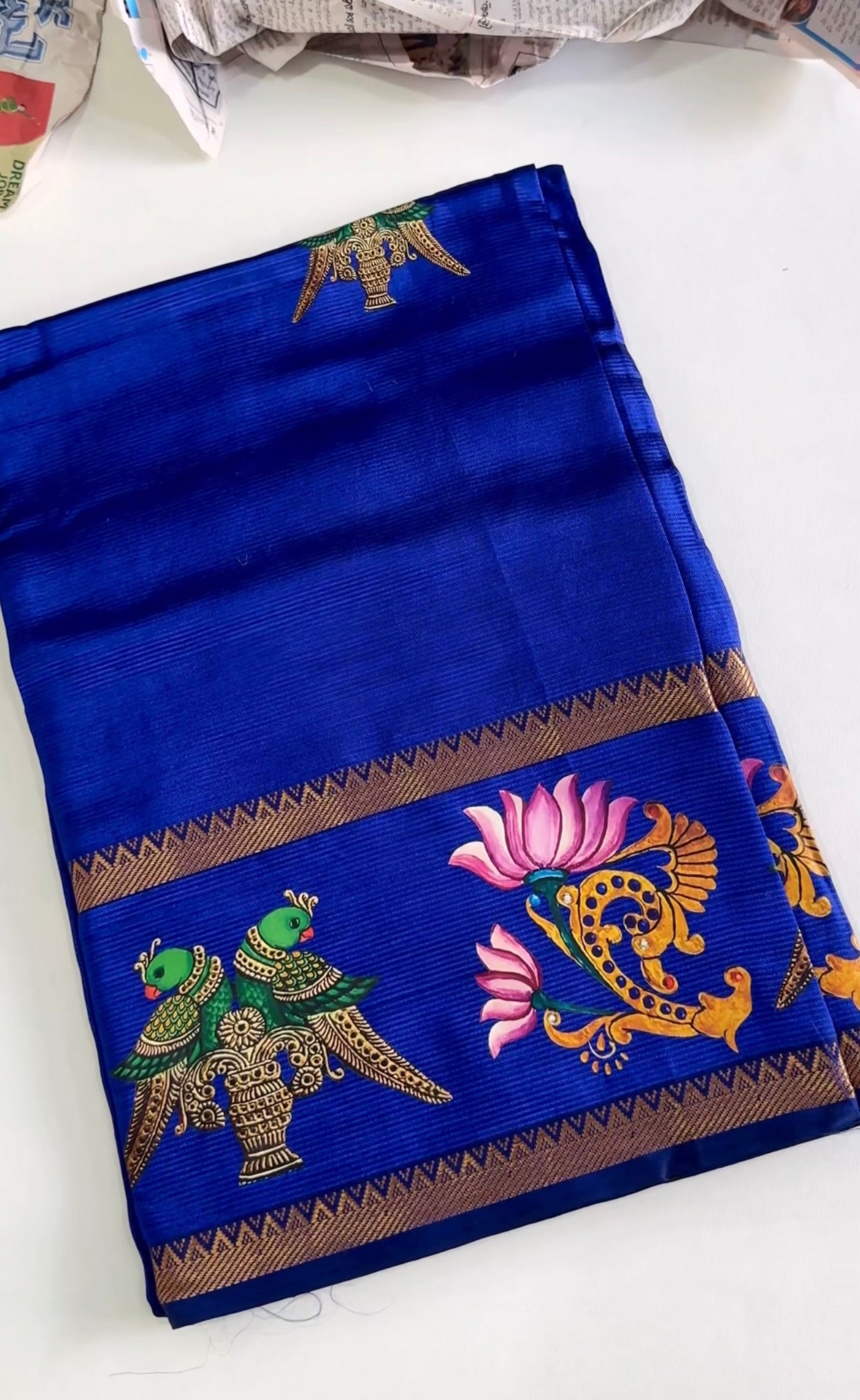 Mangalagiri Pattu Tanjore print