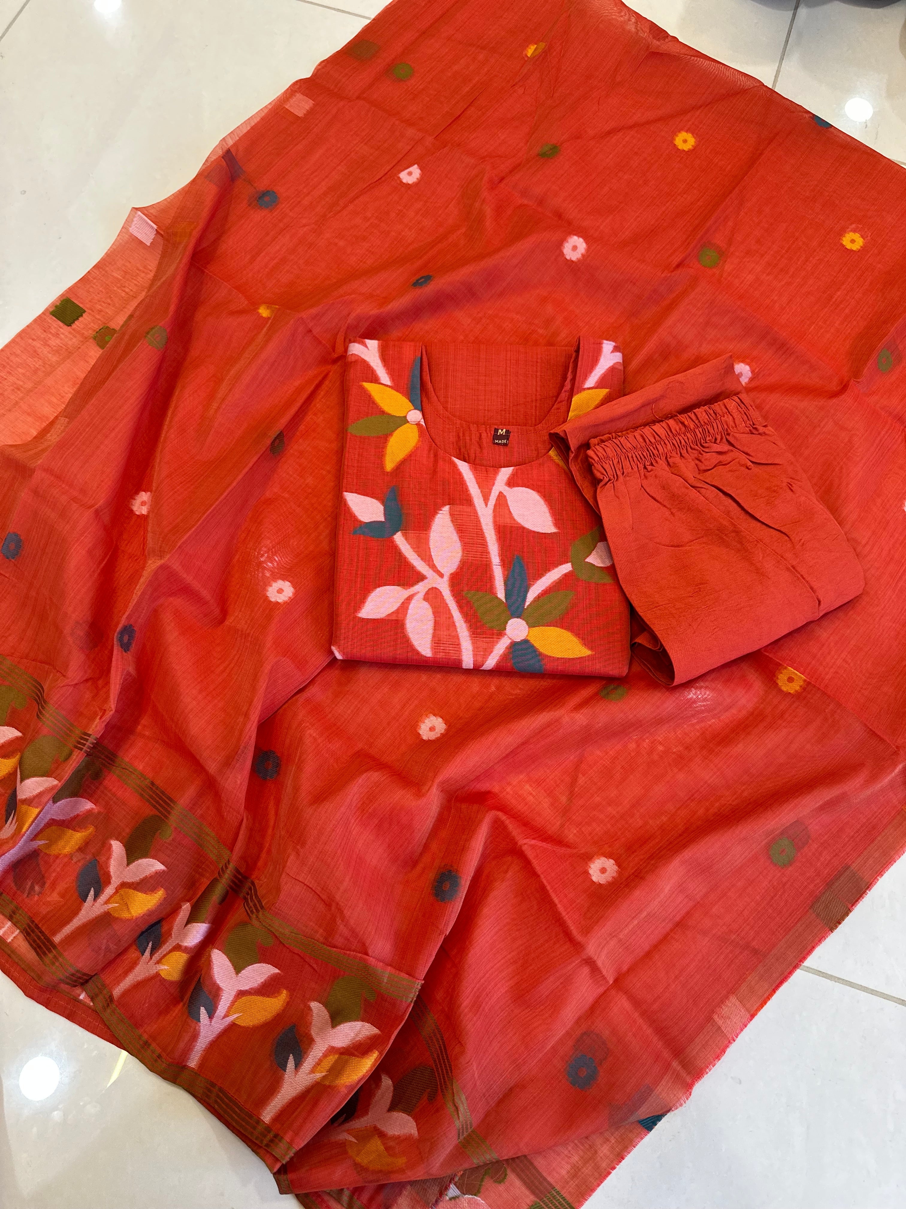 Muslin Jamdani Kurti Sets