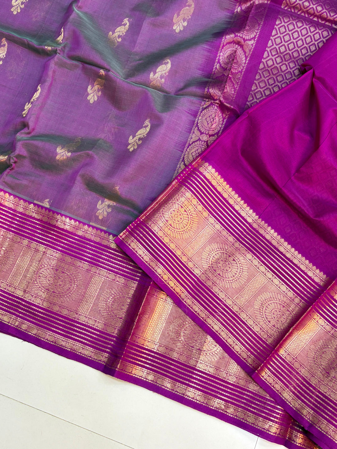 Vintage Handloom Mangalagiri Pattu Saree