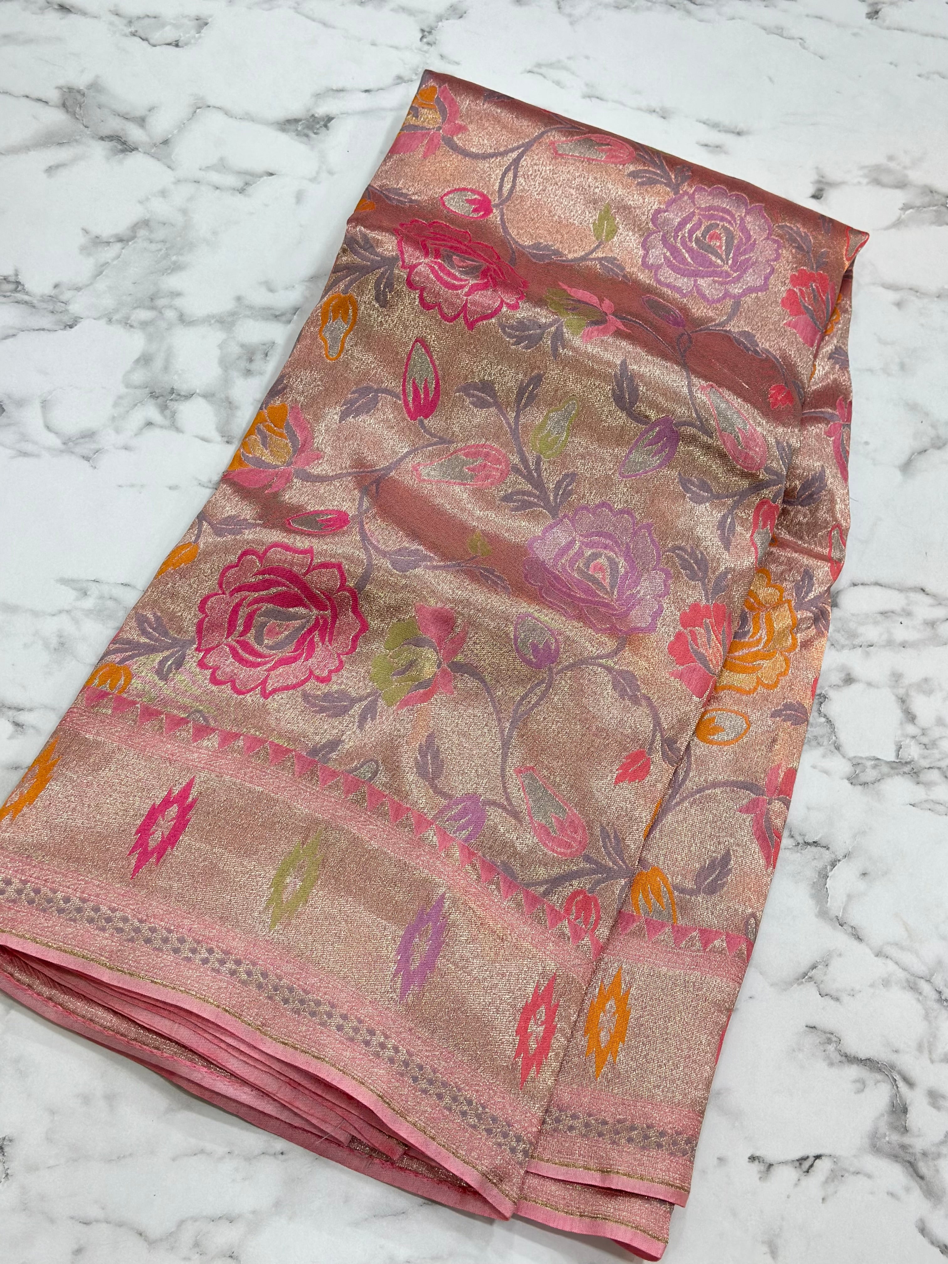 Tissue Georgette Paithani Sarees