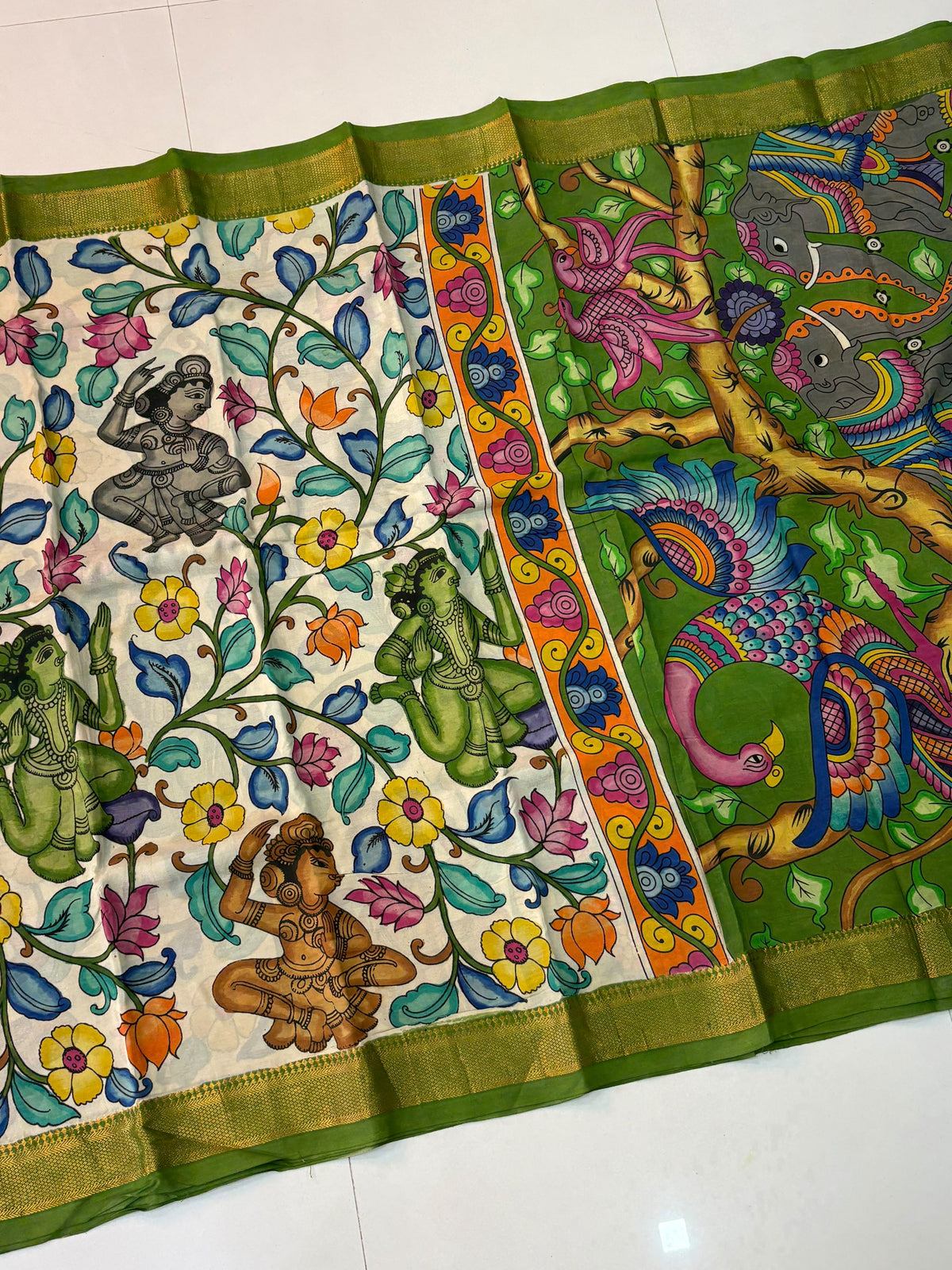 Hand Painted PenKalamkari Sarees