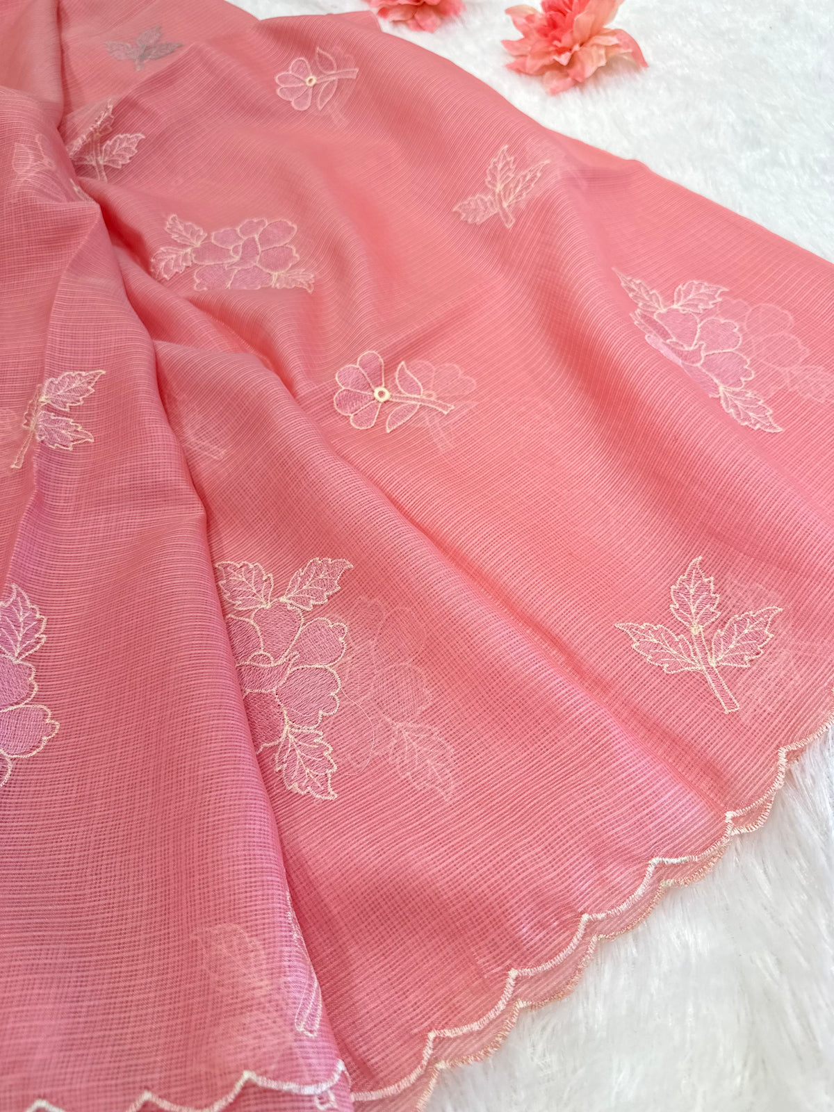 Pastel Kota Embroidery Florals